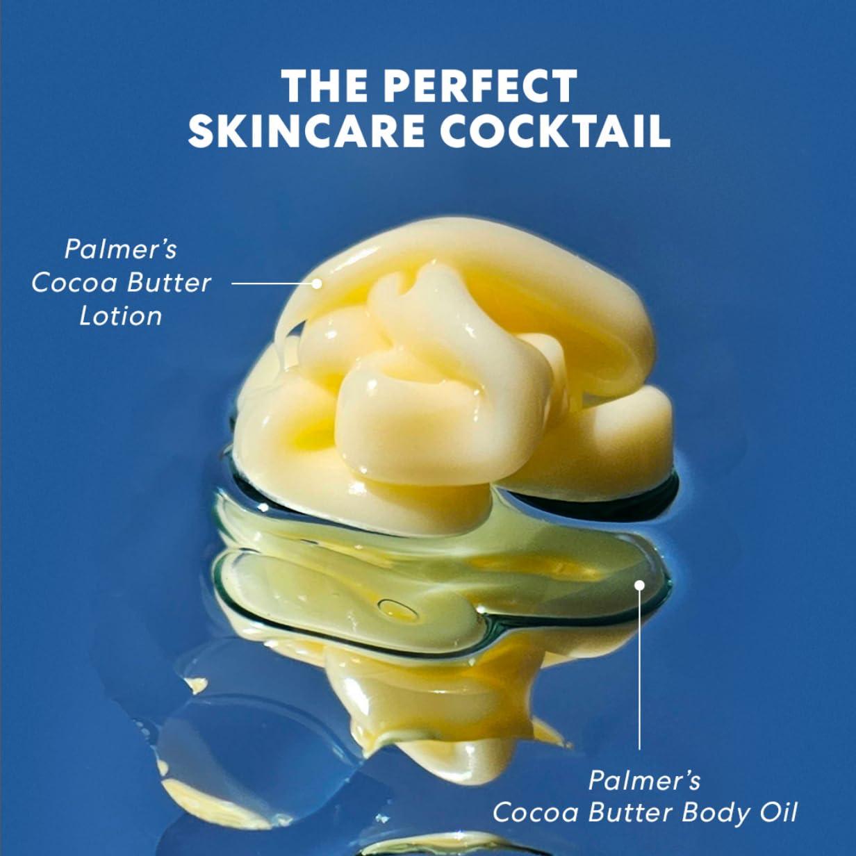 imagePalmers Cocoa Butter Body Oil Body Lotion Value Skin Care Bundle for Dry Skin Provides 48 Hour Moisture to Dry Rough Skin Includes 1 Moisturizing Lotion 135 fl oz and 1 Skin Oil 85 fl ozCocoa Butter