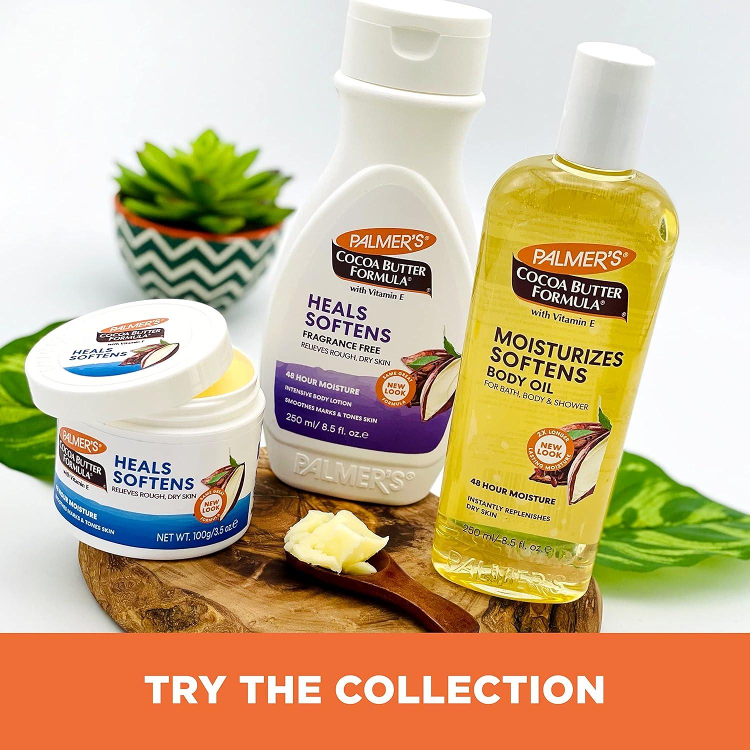 imagePalmers Cocoa Butter Body Oil Body Lotion Value Skin Care Bundle for Dry Skin Provides 48 Hour Moisture to Dry Rough Skin Includes 1 Moisturizing Lotion 135 fl oz and 1 Skin Oil 85 fl ozFragrance Free