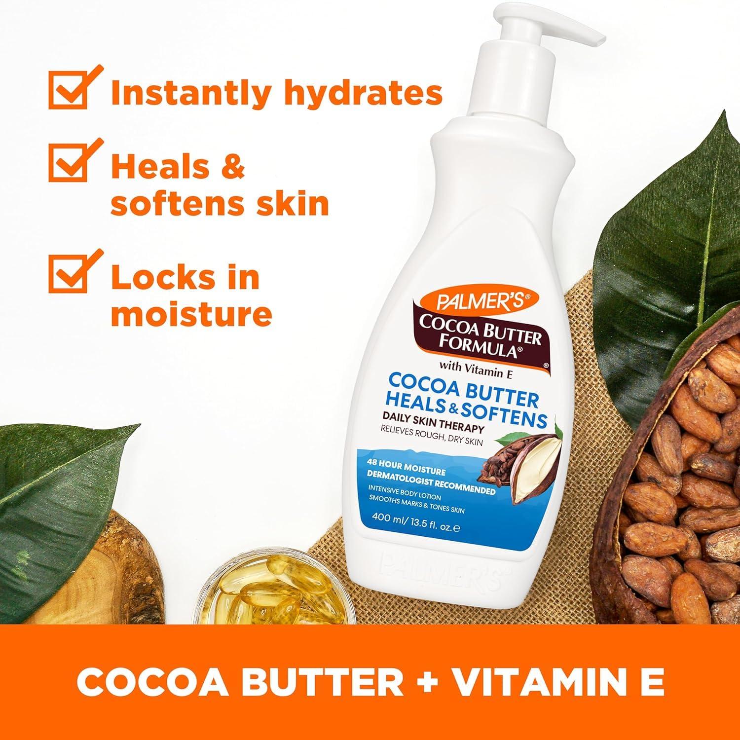 imagePalmers Cocoa Butter Body Oil Body Lotion Value Skin Care Bundle for Dry Skin Provides 48 Hour Moisture to Dry Rough Skin Includes 1 Moisturizing Lotion 135 fl oz and 1 Skin Oil 85 fl ozCocoa Butter