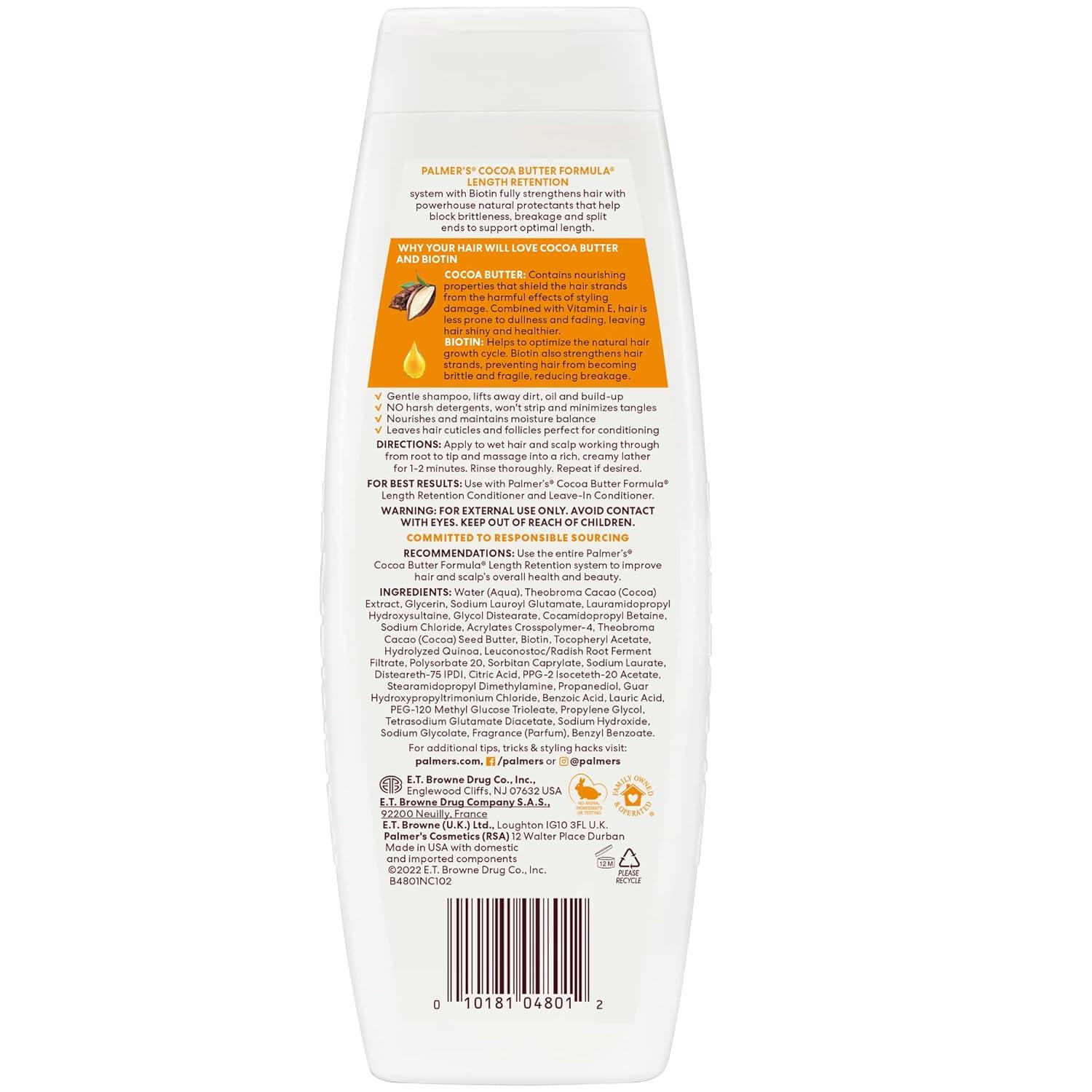 imagePalmers Cocoa Butter Formula Biotin Length Retention Shampoo 135 Fl Oz135 Fl Oz Pack of 1