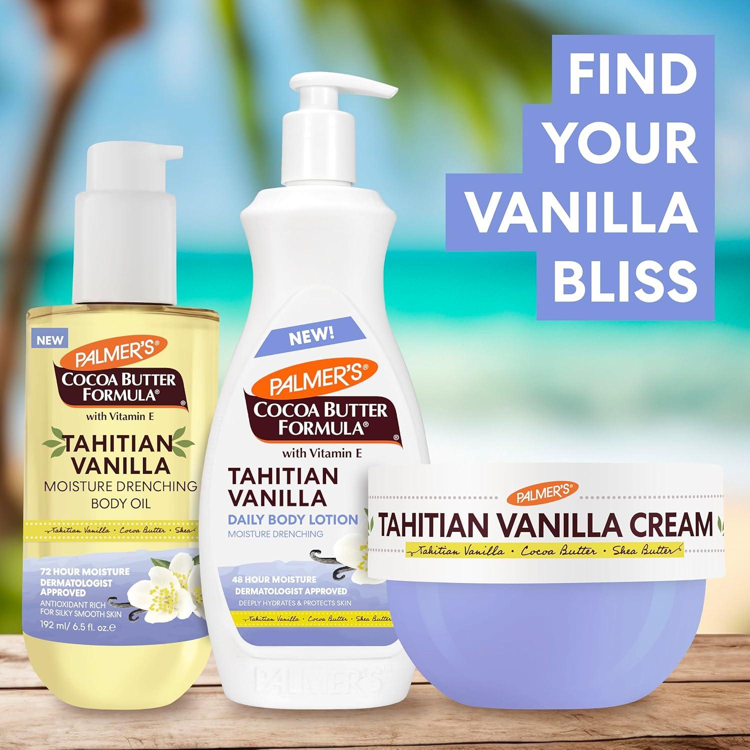 imagePalmers Cocoa Butter Formula Body Cream Moisture Drenching Tahitian Vanilla 88 Oz 72Hr Hydration with Shea Butter amp Vitamin E for Softer Skin Protects amp Soothes Dryness Dermatologist Approved
