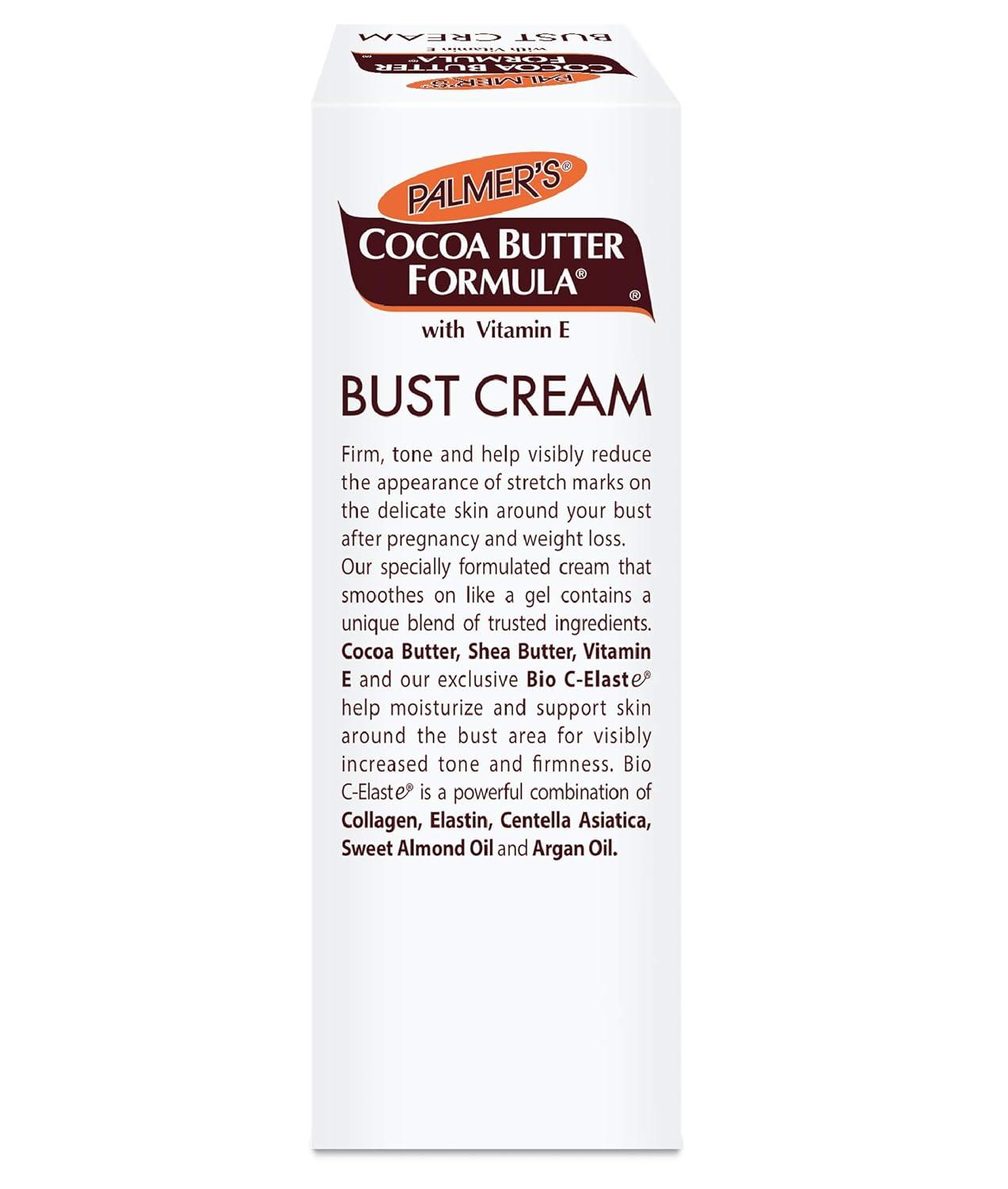 imagePalmers Cocoa Butter Formula Bust Cream for Pregnancy Skin Care with Vitamin E 44 oz Pack of 3147 Ounce Pack of 3