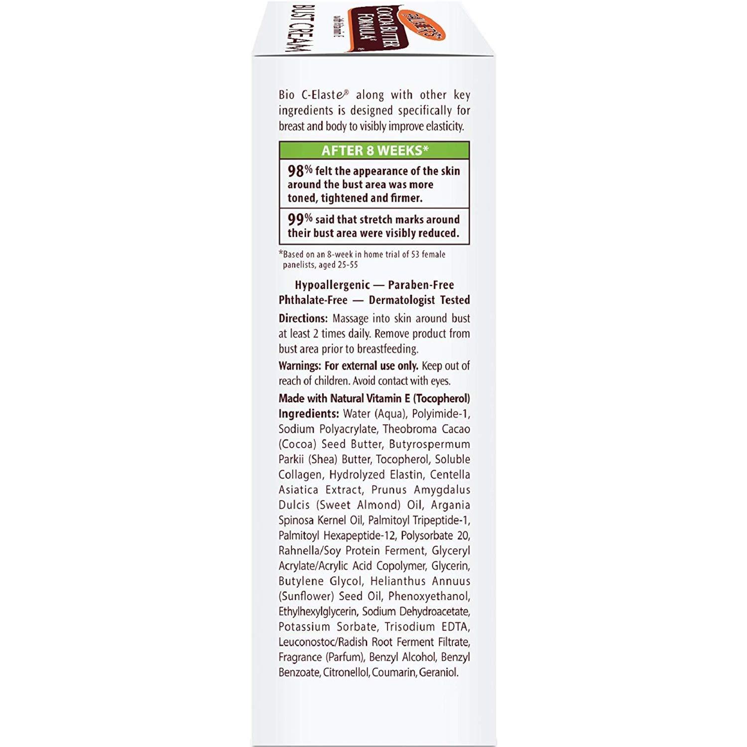 imagePalmers Cocoa Butter Formula Bust Cream for Pregnancy Skin Care with Vitamin E 44 oz Pack of 344 Ounce Pack of 6