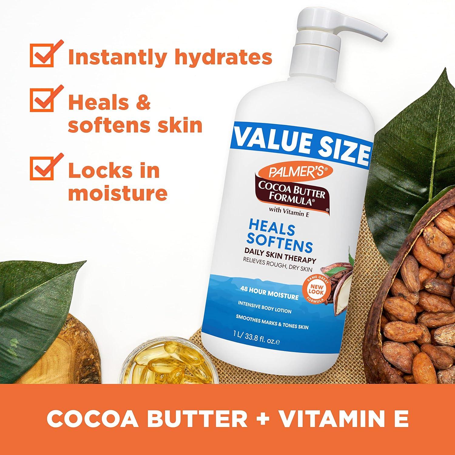 imagePalmers Cocoa Butter Formula Daily Skin Therapy Body Lotion Pump Bottle 338 Ounces Pack of 2676 Fl Oz Pack of 1