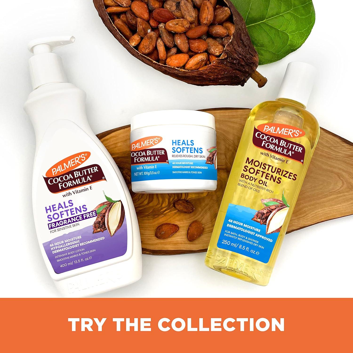 imagePalmers Cocoa Butter Formula Daily Skin Therapy Fragrance Free Lotion for Dry Skin Unscented Body Lotion Pump Bottle 135 Fl Oz Pack of 3Fragrance Free