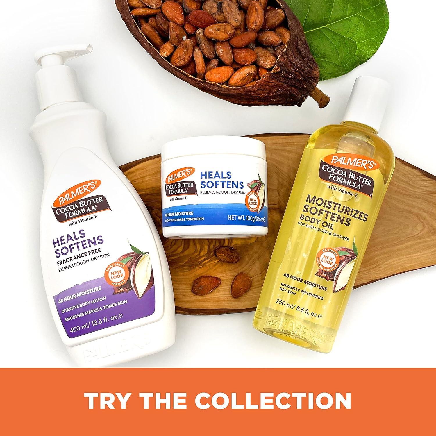 imagePalmers Cocoa Butter Formula Daily Skin Therapy Fragrance Free Lotion for Dry Skin Unscented Body Lotion Pump Bottle 135 Fl Oz Pack of 3Fragrance Free