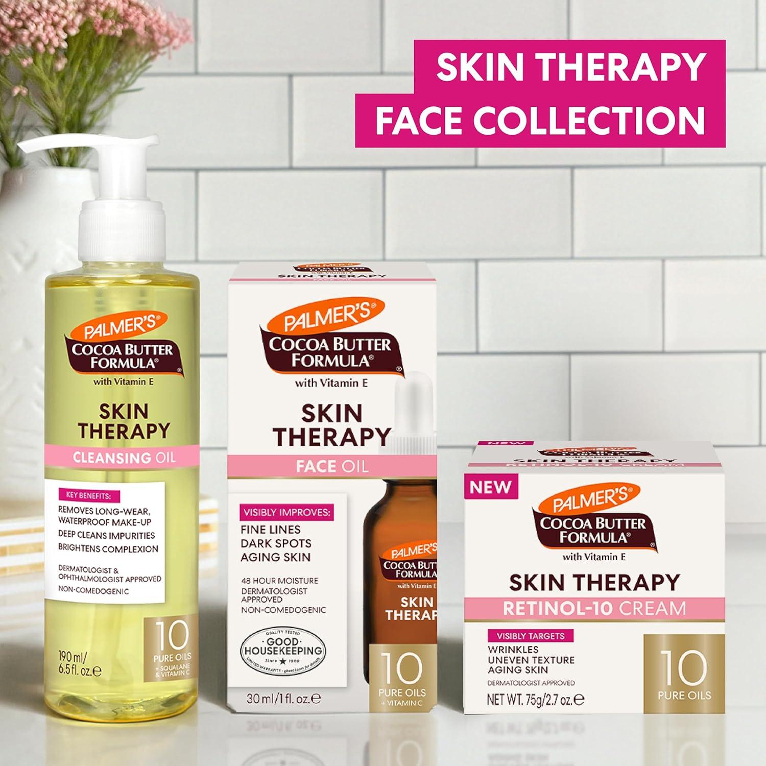 imagePalmers Cocoa Butter Formula Face Cream Skin Therapy Retinol10 Moisturizer 27 Oz Vitamin E amp Hyaluronic Acid Helps Reduce Fine Lines amp Uneven Skin Tone 48Hr Moisture Dermatologist Approved