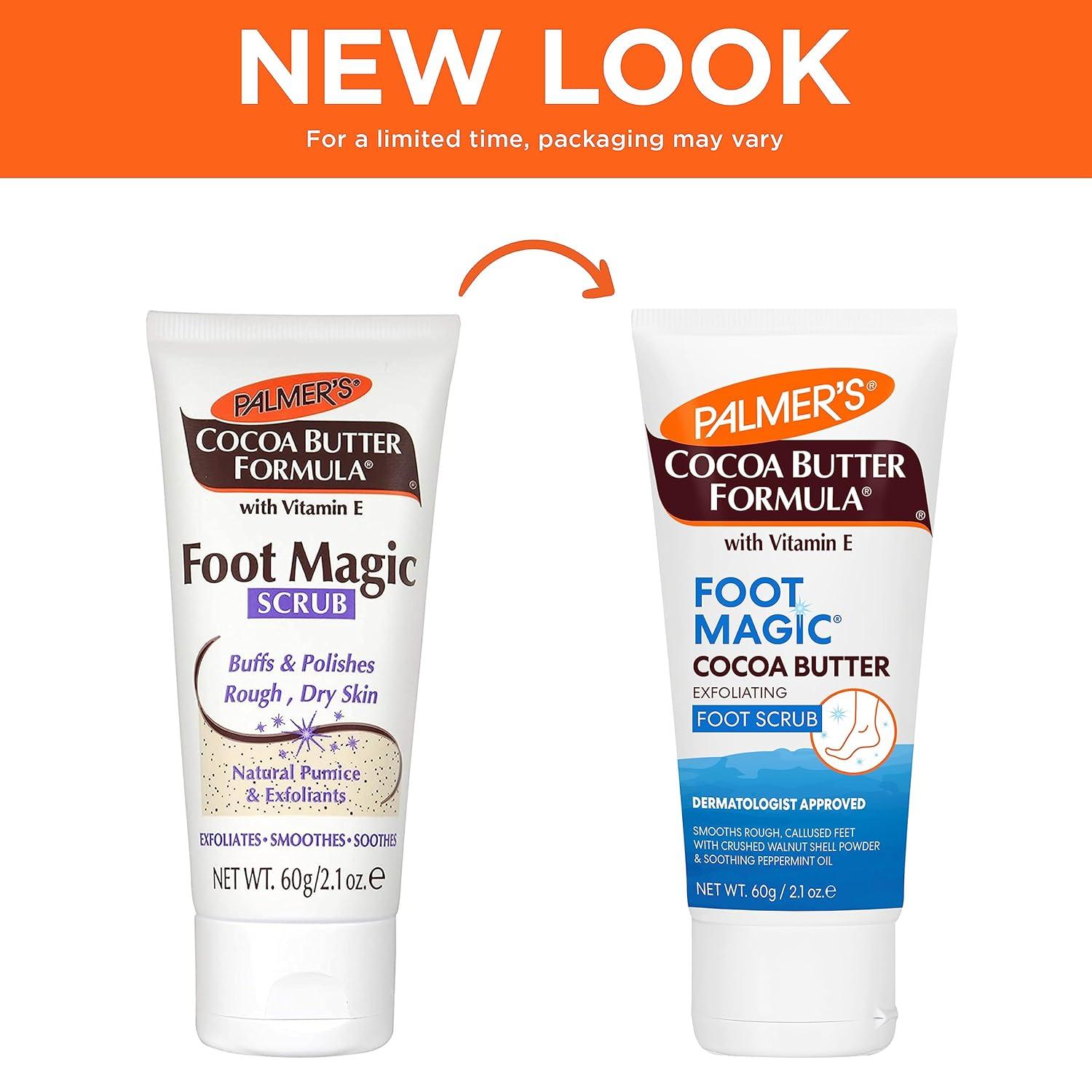 imagePalmers Cocoa Butter Formula Foot Magic Exfoliating Foot Scrub with Vitamin E for Dry Cracked Feet Use with Foot Scrubber for Pedicure 21 Ounce21 Ounce Pack of 1