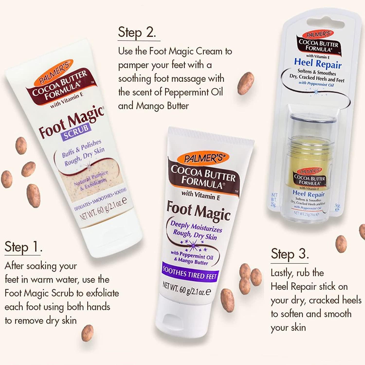 imagePalmers Cocoa Butter Formula Heel Repair Foot Balm Stick for Cracked Heels amp Feet NoMess Stick Applicator 09 Ounce09 Ounce Pack of 2