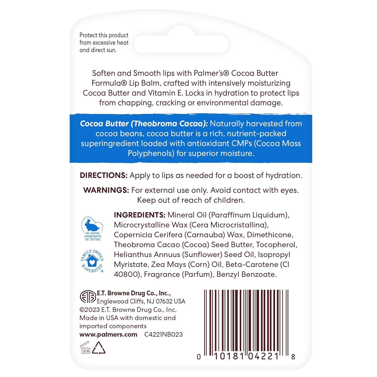 imagePalmers Cocoa Butter Formula Lip Balm AllDay Moisturization Beach Bag MustHave Hydrates Dry Cracked Lips Pack of 1015 Ounce Pack of 8