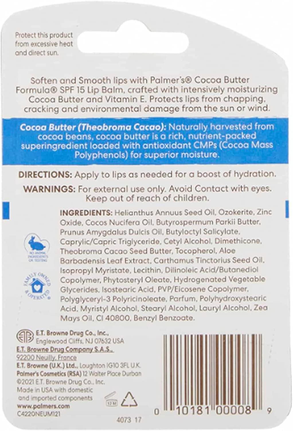 imagePalmers Cocoa Butter Formula Lip Balm AllDay Moisturization Beach Bag MustHave Hydrates Dry Cracked Lips Pack of 11 Count Pack of 12
