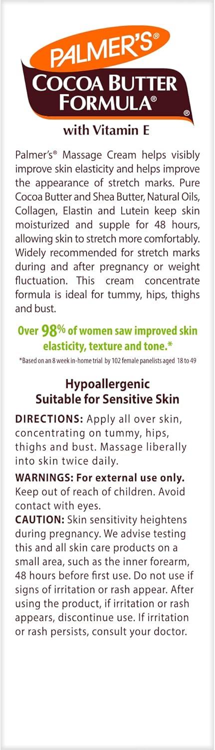 imagePalmers Cocoa Butter Formula Massage Cream for Stretch Marks and Pregnancy Skin Care 44 Ounces Pack of 244 Ounce Pack of 1