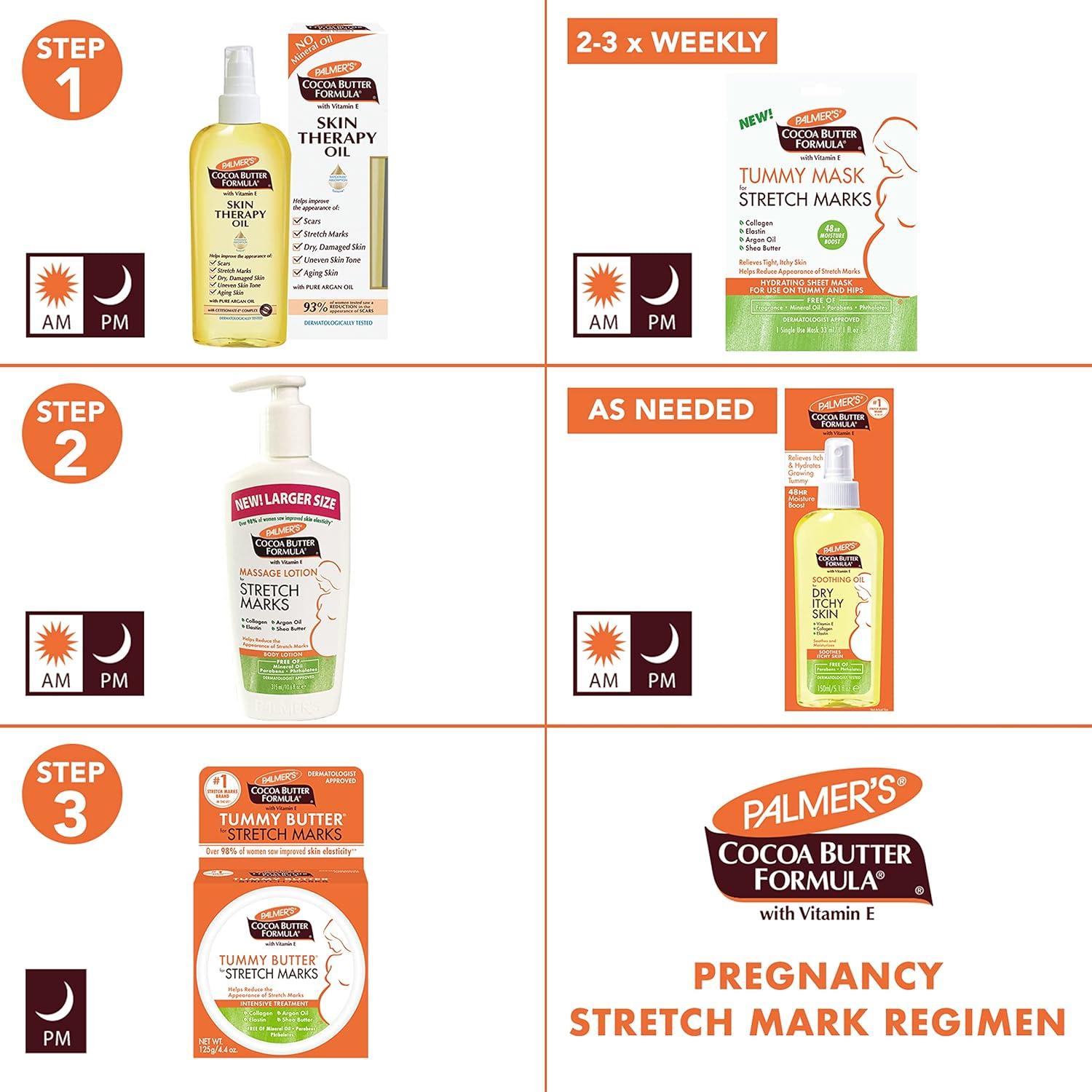 imagePalmers Cocoa Butter Formula Massage Cream for Stretch Marks and Pregnancy Skin Care 44 Ounces Pack of 244 Ounce Pack of 2