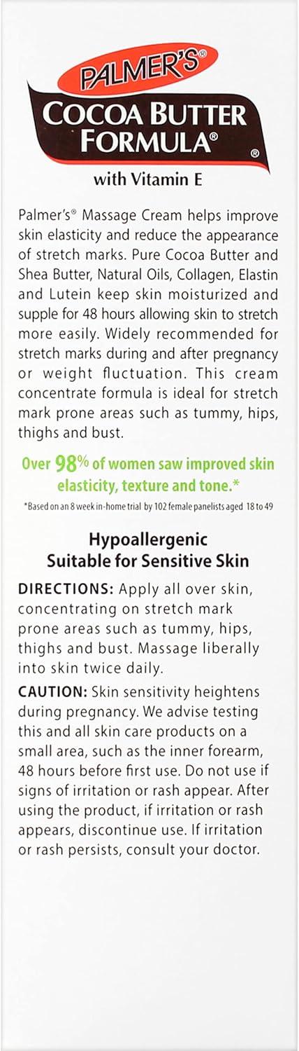 imagePalmers Cocoa Butter Formula Massage Cream for Stretch Marks and Pregnancy Skin Care 44 Ounces Pack of 244 Ounce Pack of 2