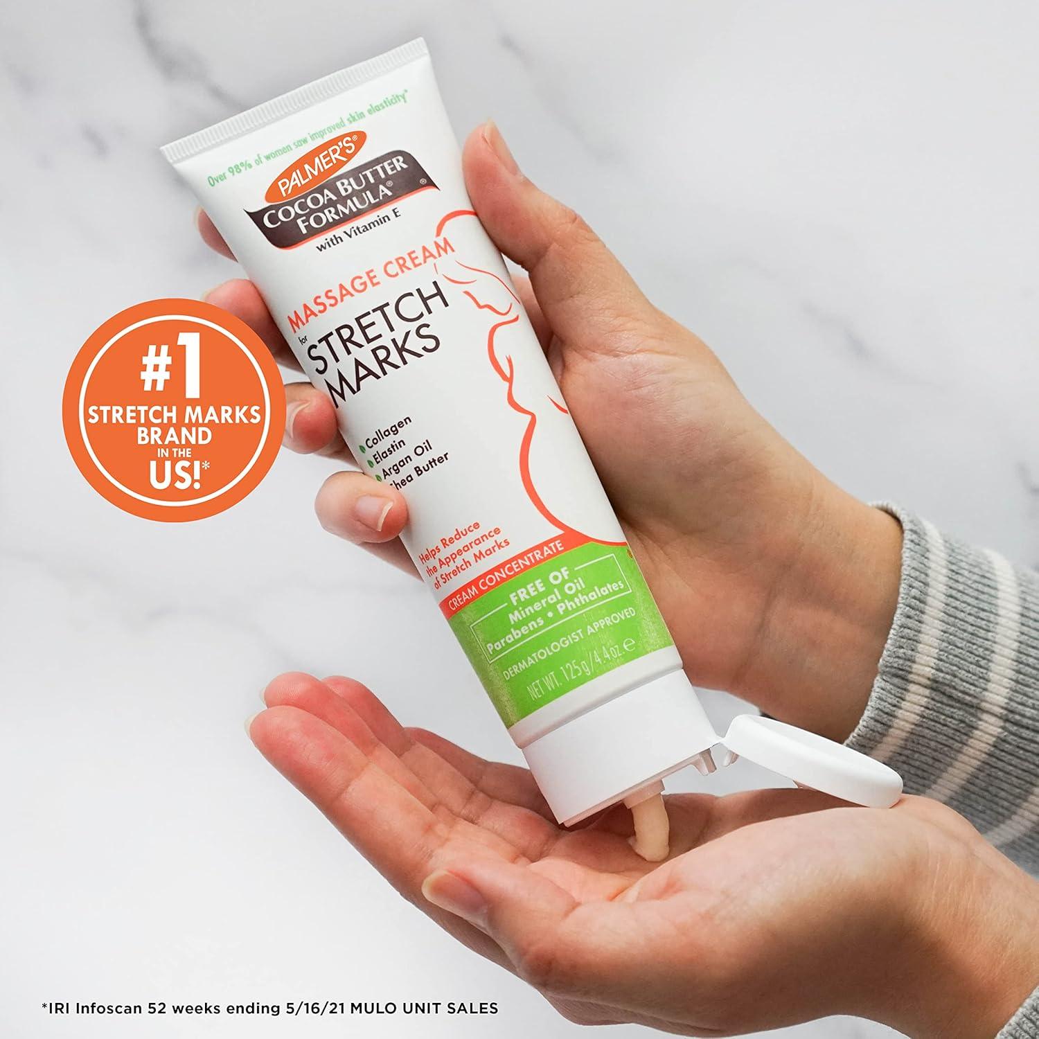 imagePalmers Cocoa Butter Formula Massage Cream for Stretch Marks and Pregnancy Skin Care 44 Ounces Pack of 244 Ounce Pack of 3