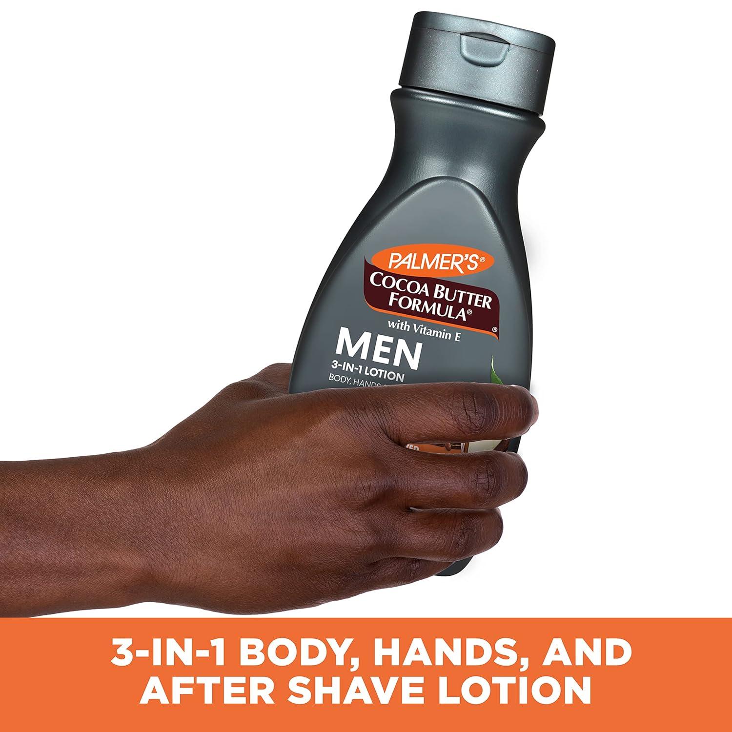 imagePalmers Cocoa Butter Formula Mens 3in1 Fast Absorbing Face amp Body Lotion 85 oz85 Fl Oz Pack of 2