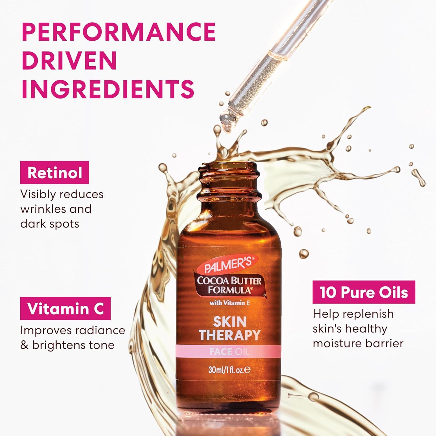 imagePalmers Cocoa Butter Formula Moisturizing Skin Therapy Oil for Face with Vitamin E C amp 10 Pure Facial Oils Blend Rosehip Oil Fragrance 1 Ounce1 Fl Oz Pack of 6
