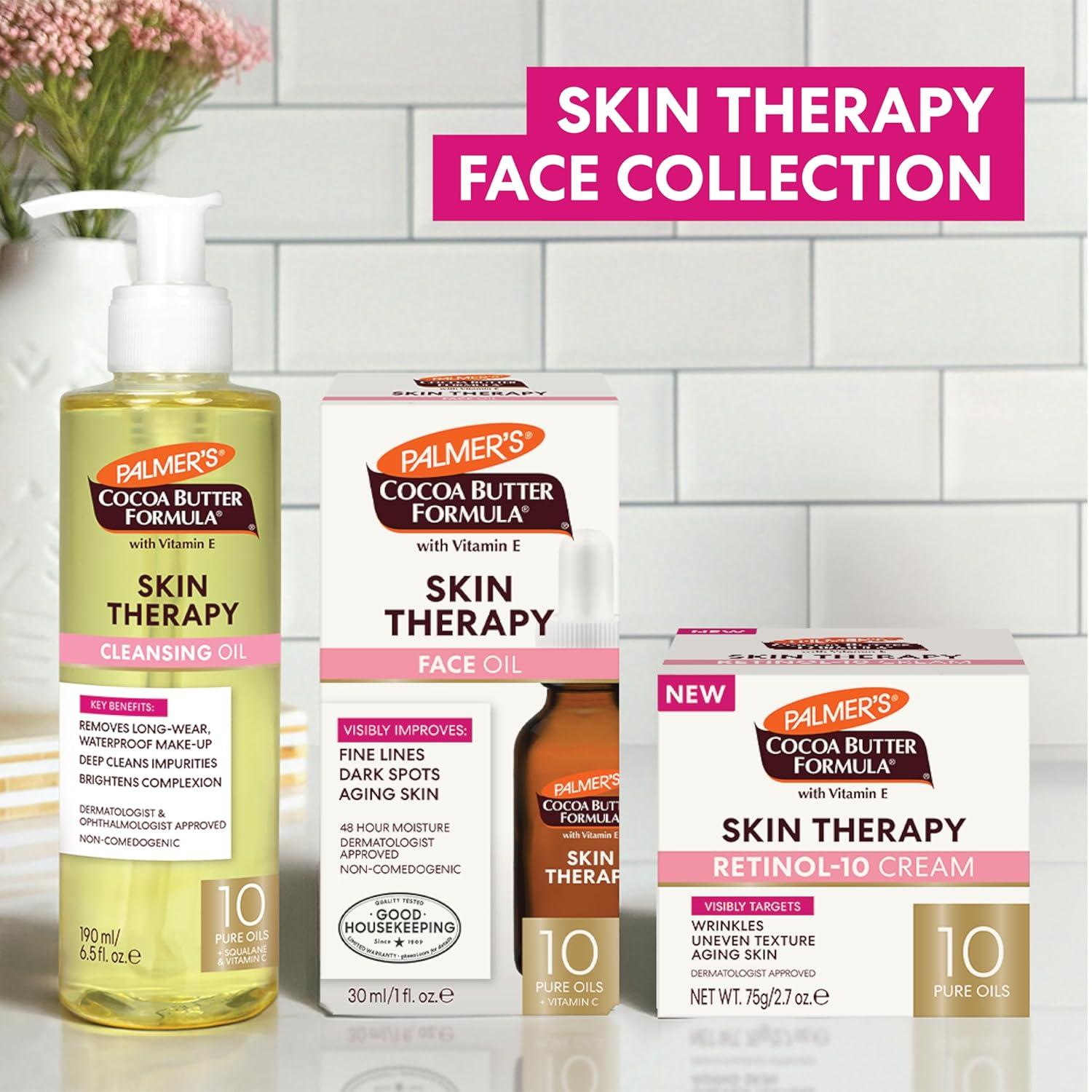 imagePalmers Cocoa Butter Formula Moisturizing Skin Therapy Oil for Face with Vitamin E C amp 10 Pure Facial Oils Blend Rosehip Oil Fragrance 1 Ounce1 Fl Oz Pack of 6