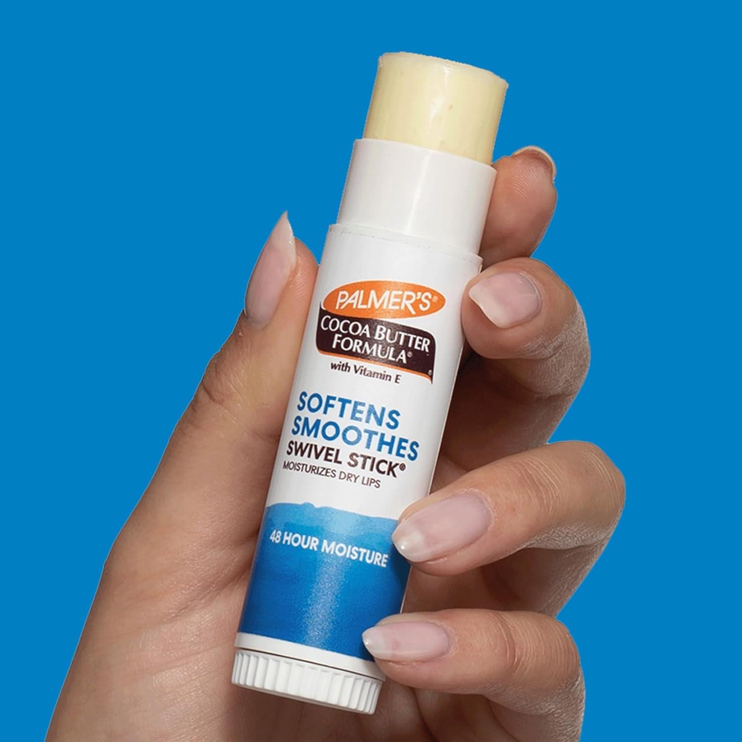 imagePalmers Cocoa Butter Formula Moisturizing Swivel Stick with Vitamin E Lip Balm for Beach Bag Face amp Body Moisturizer Stick Ideal for Treating Dry Skin Patches 1 CountB004KU9PN4