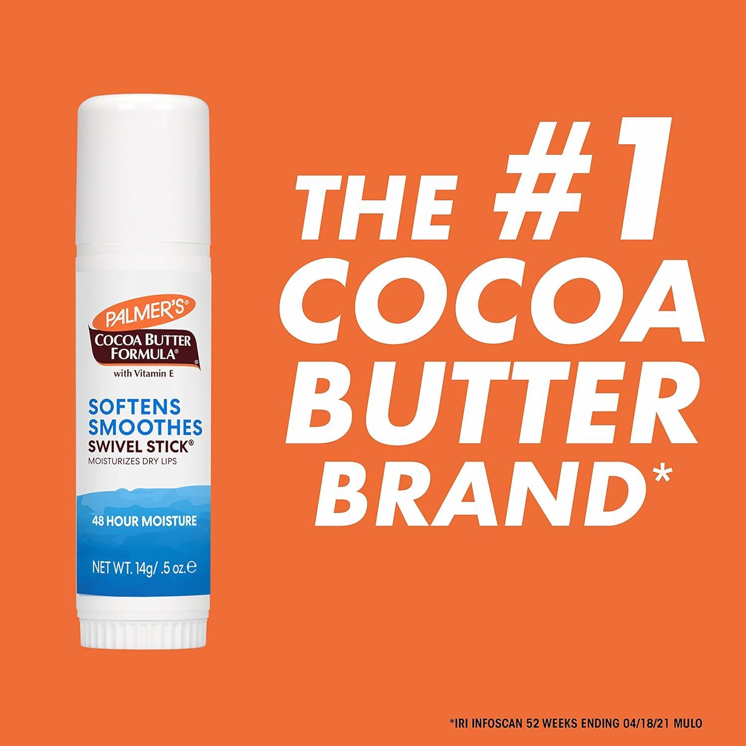 imagePalmers Cocoa Butter Formula Moisturizing Swivel Stick with Vitamin E Lip Balm for Valentines Day Face amp Body Moisturizer Stick Ideal for Treating Dry Skin Patches Pack of 3