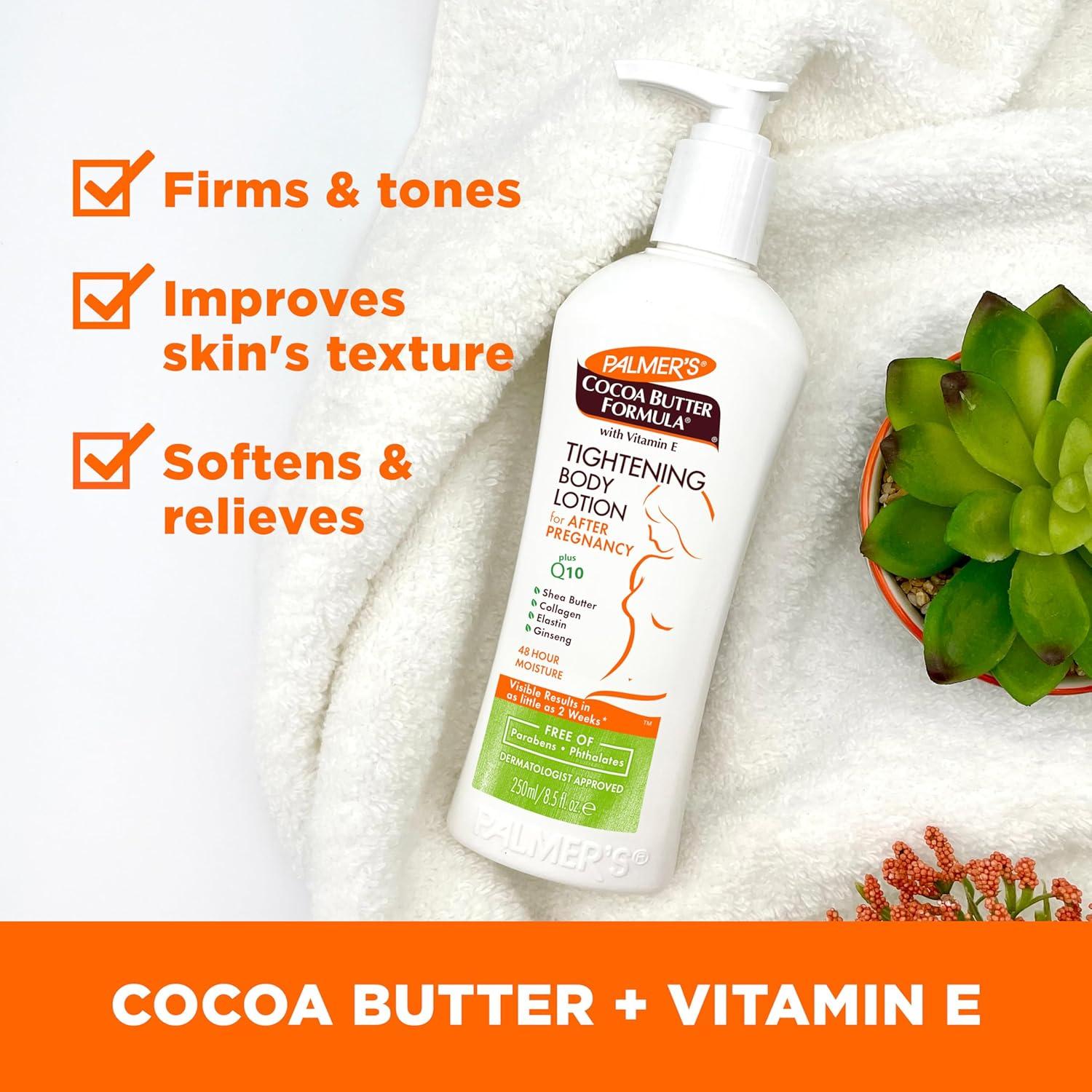 imagePalmers Cocoa Butter Formula New Moms Skin Recovery Postpartum Essentials Body Lotion 85 oz Nursing Butter 11 oz Bust Cream 44 oz Skin Therapy Oil 2 oz Dermatologist Approved