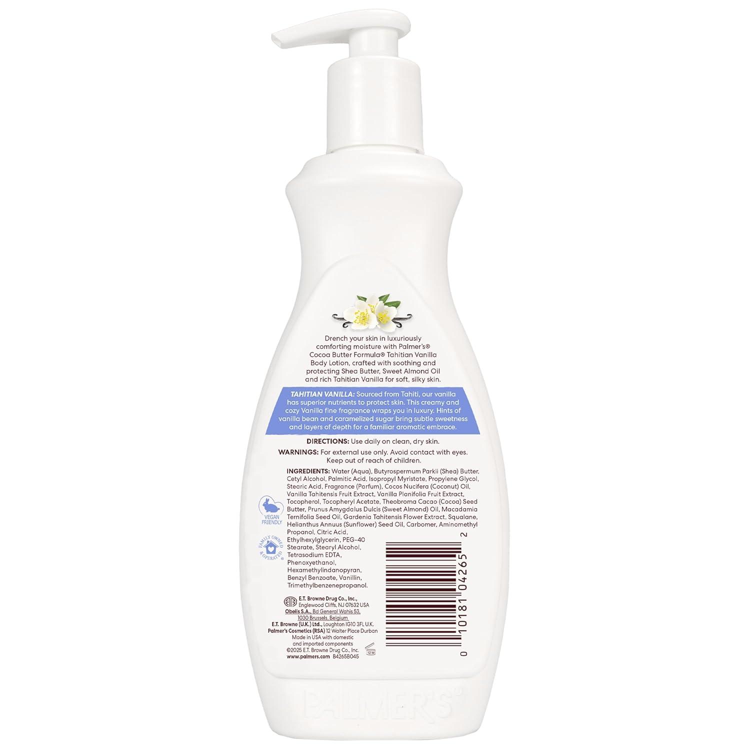 imagePalmers Cocoa Butter Formula Tahitian Vanilla Body Lotion 135 Oz Daily Moisturizing Lotion for Dry Skin with Shea Butter amp Vitamin E Hydrates amp Protects Helps Provide 48Hour Deep Moisture135 Ounce Pack of 1