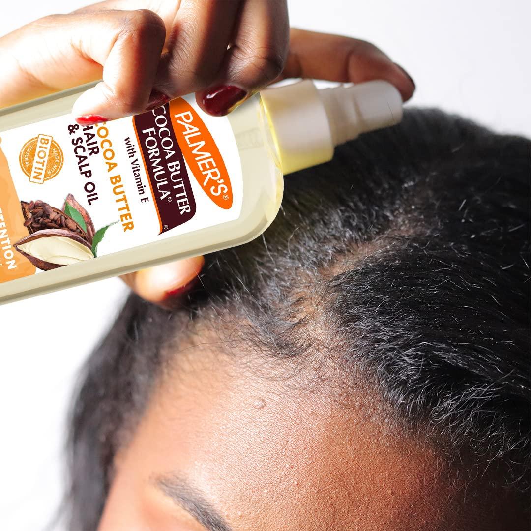 imagePalmers Cocoa Butter Hair amp Scalp Care Bundle Oil Spray 51 fl oz LeaveIn Conditioner 85 fl oz and Biotin Packette 21 oz