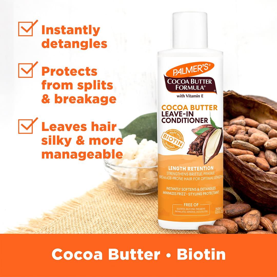 imagePalmers Cocoa Butter Hair amp Scalp Care Bundle Oil Spray 51 fl oz LeaveIn Conditioner 85 fl oz and Biotin Packette 21 oz