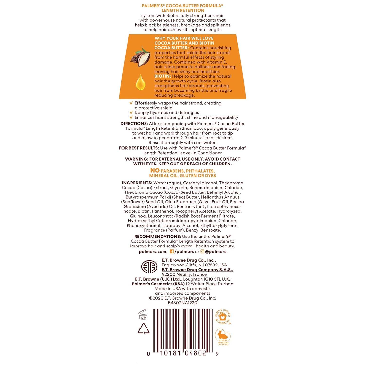imagePalmers Cocoa Butter amp Biotin Length Retention Conditioner 135 Ounce