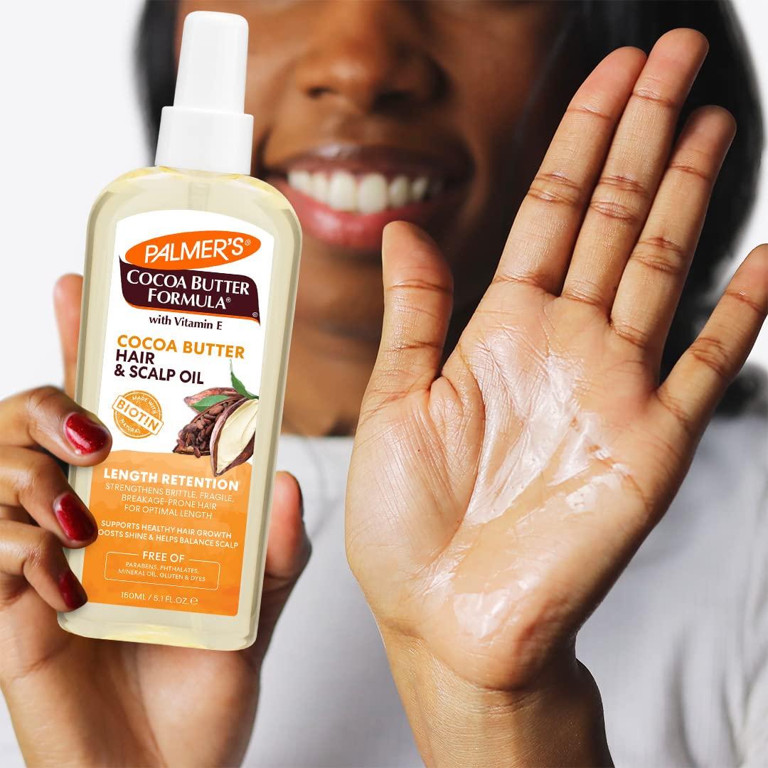 imagePalmers Cocoa Butter amp Biotin Length Retention Hair and Scalp Oil 51 Ounce Packaging May Vary51 Fl Oz Pack of 1