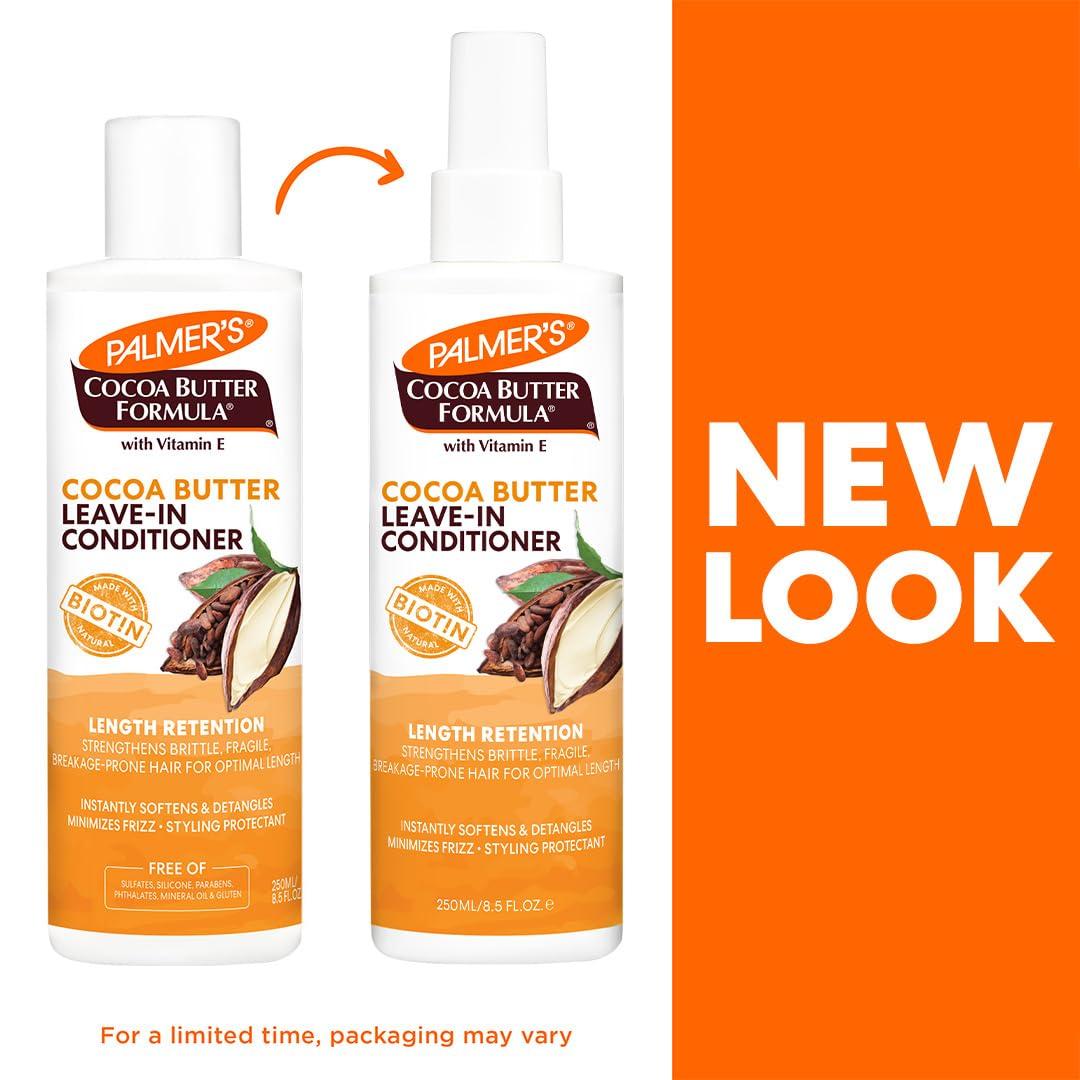 imagePalmers Cocoa Butter amp Biotin Length Retention LeaveIn Conditioner Strengthen Minimize Frizz and Detangle Hair Suitable for All Curly Hair Patterns 85 Ounce85 Fl Oz