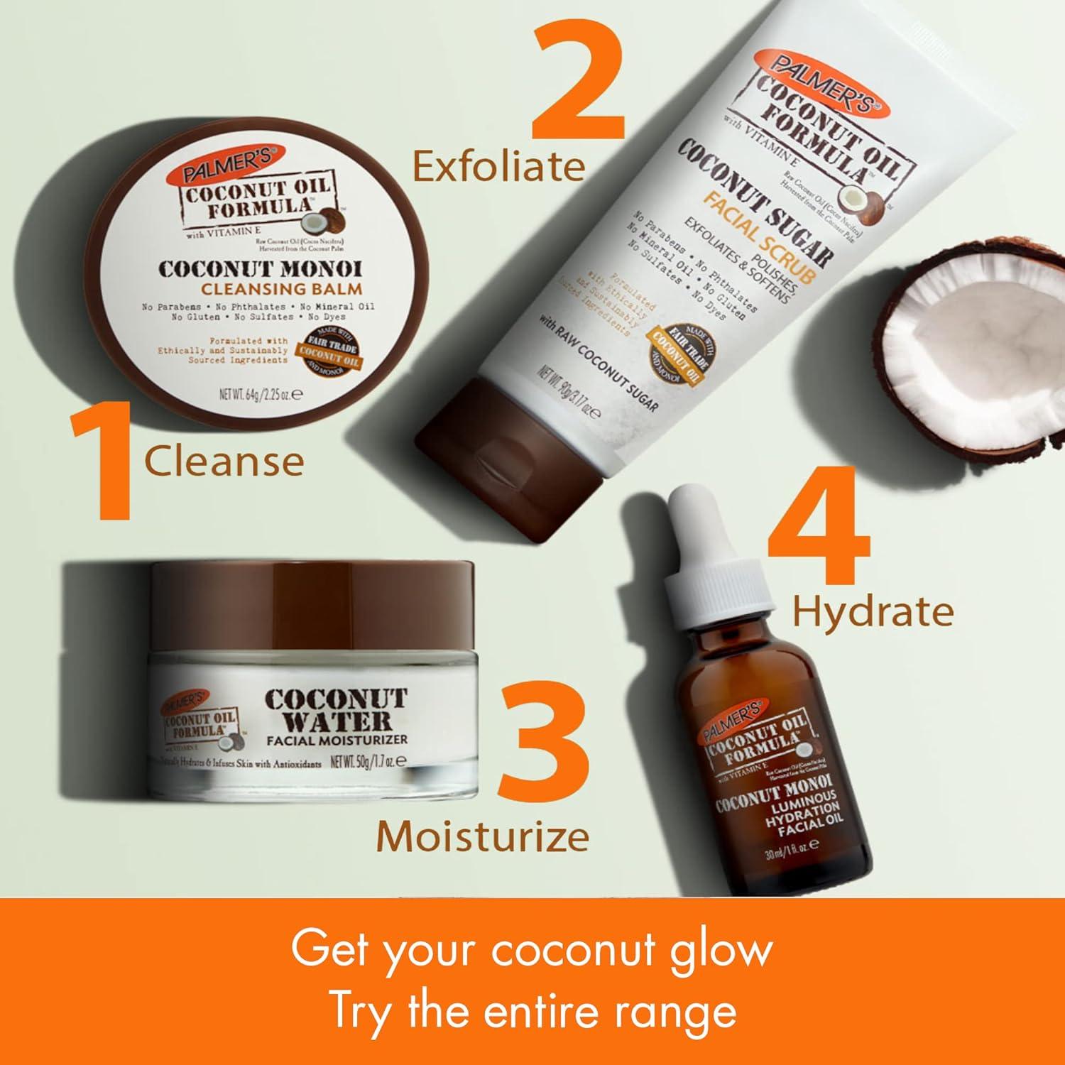 imagePalmers Coconut Oil Face Care Bundle Face Oil amp Scrub Fair Trade amp Monoi 1 fl oz Oil amp 317 oz Scrub1 Count Pack of 2