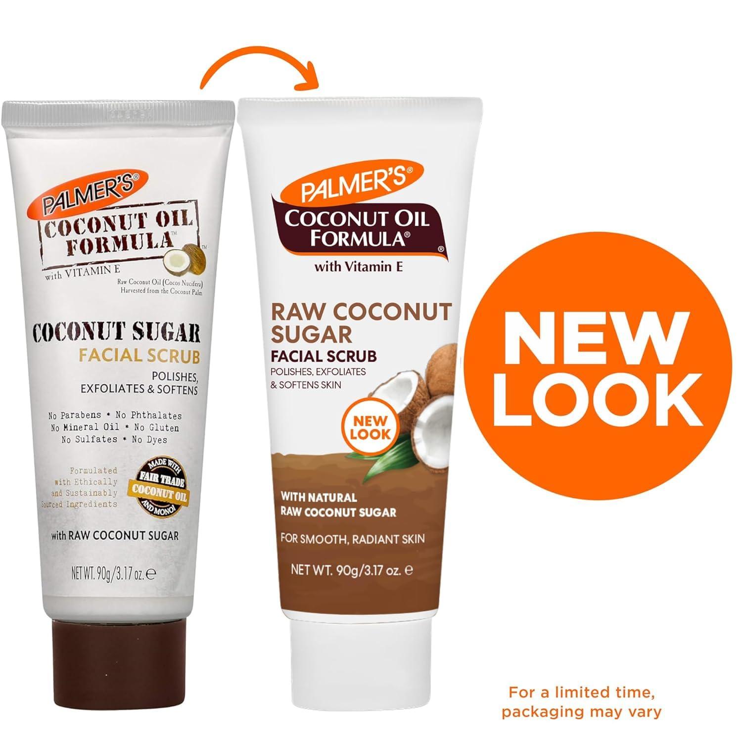 imagePalmers Coconut Oil Face Care Bundle Face Oil amp Scrub Fair Trade amp Monoi 1 fl oz Oil amp 317 oz Scrub317 Ounce Pack of 3