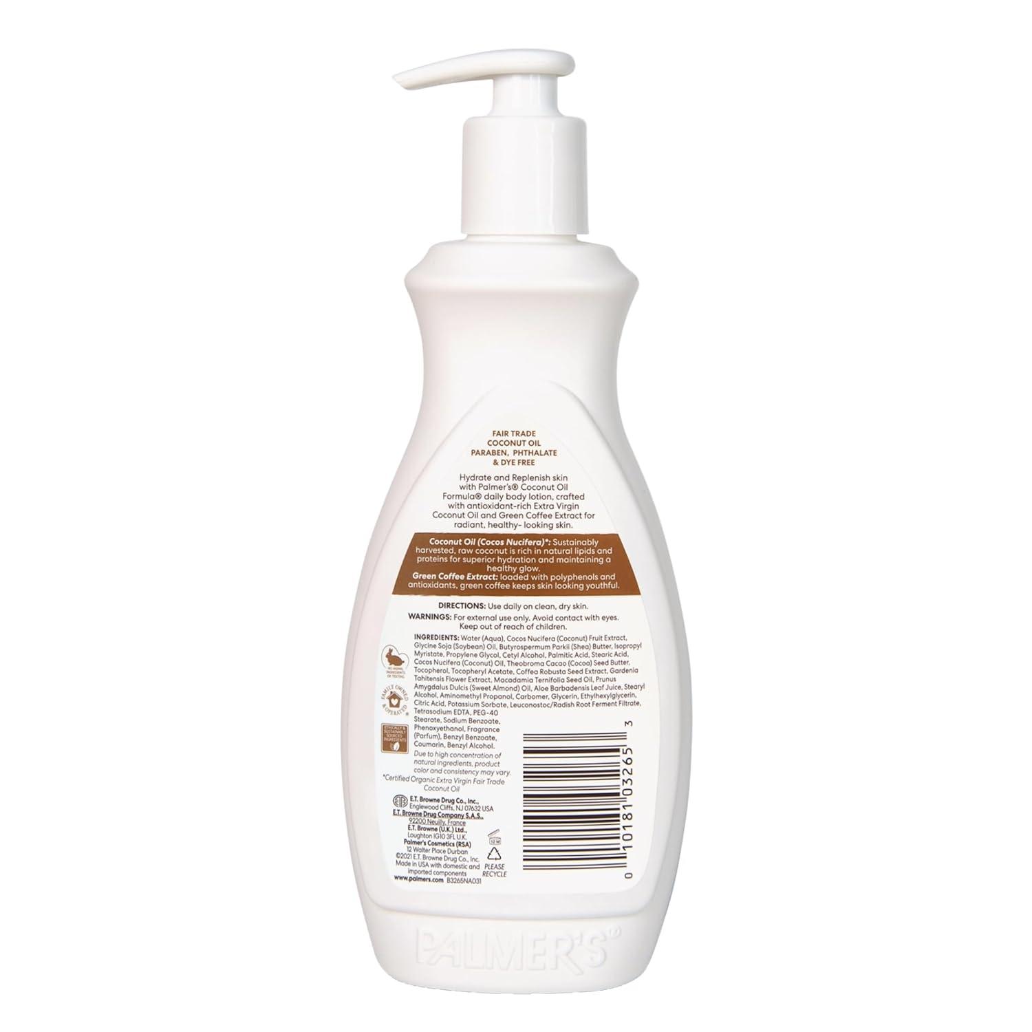 imagePalmers Coconut Oil Formula Body Lotion for Dry Skin Hand amp Body Moisturizer with Green Coffee Extract amp Vitamin E Pump Bottle 135 Fl Oz Pack of 1135 Fl Oz Pack of 2