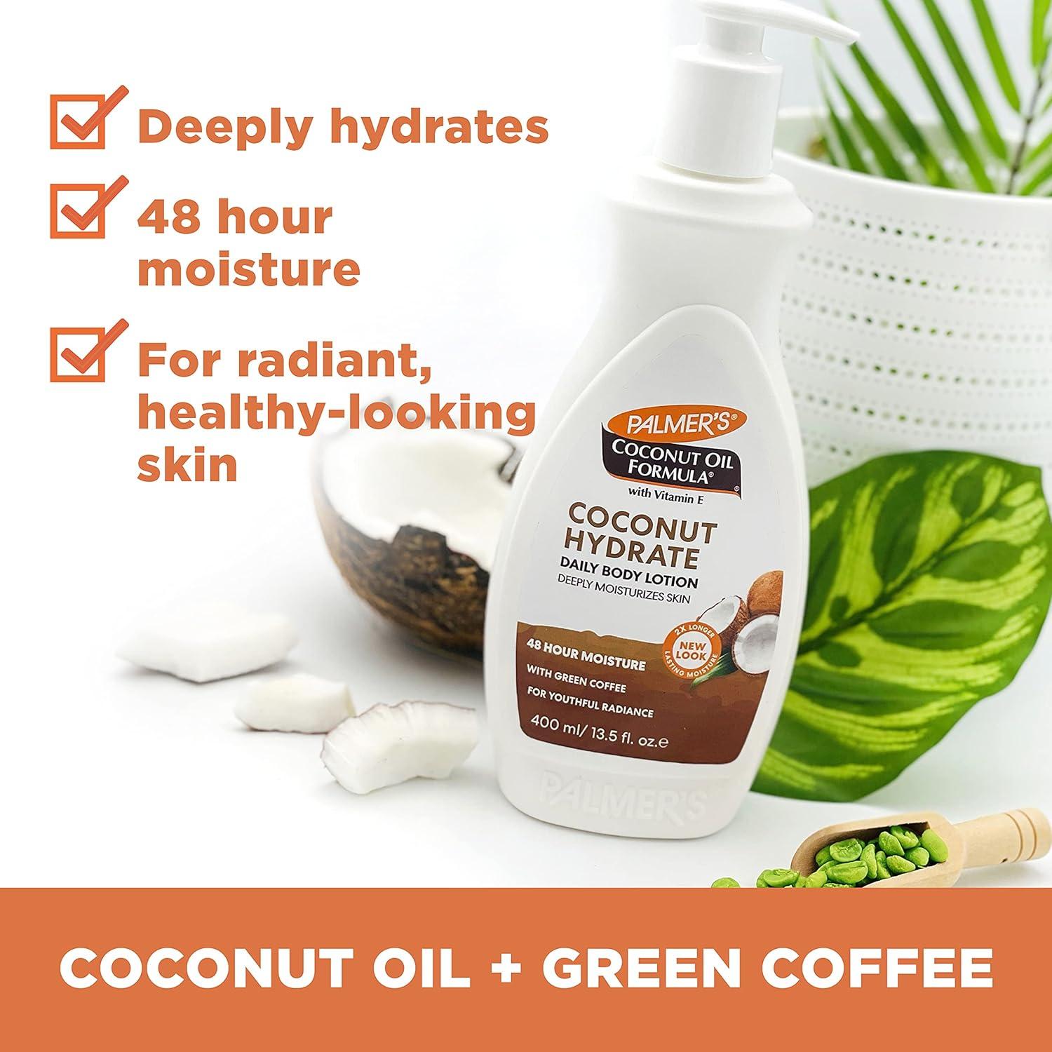 imagePalmers Coconut Oil Formula Body Lotion for Dry Skin Hand amp Body Moisturizer with Green Coffee Extract amp Vitamin E Pump Bottle 135 Fl Oz Pack of 1135 Fl Oz Pack of 1