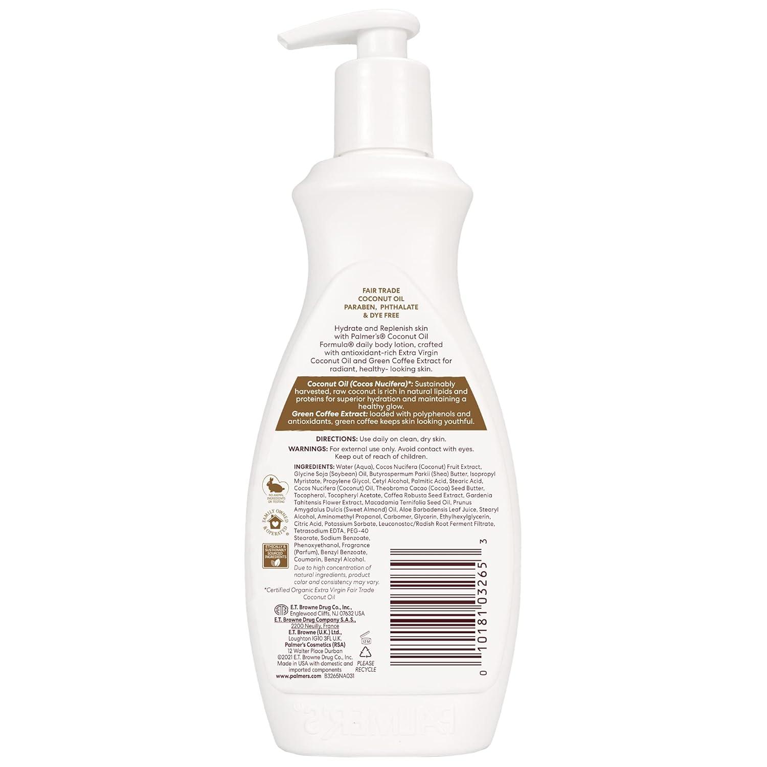 imagePalmers Coconut Oil Formula Body Lotion for Dry Skin Hand amp Body Moisturizer with Green Coffee Extract amp Vitamin E Pump Bottle 135 Fl Oz Pack of 1135 Fl Oz Pack of 1