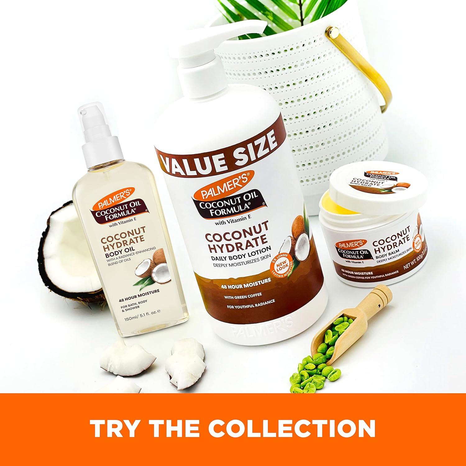 imagePalmers Coconut Oil Formula Body Lotion for Dry Skin Hand amp Body Moisturizer with Green Coffee Extract amp Vitamin E Value Size Pump Bottle 338 Fl Oz Pack of 1