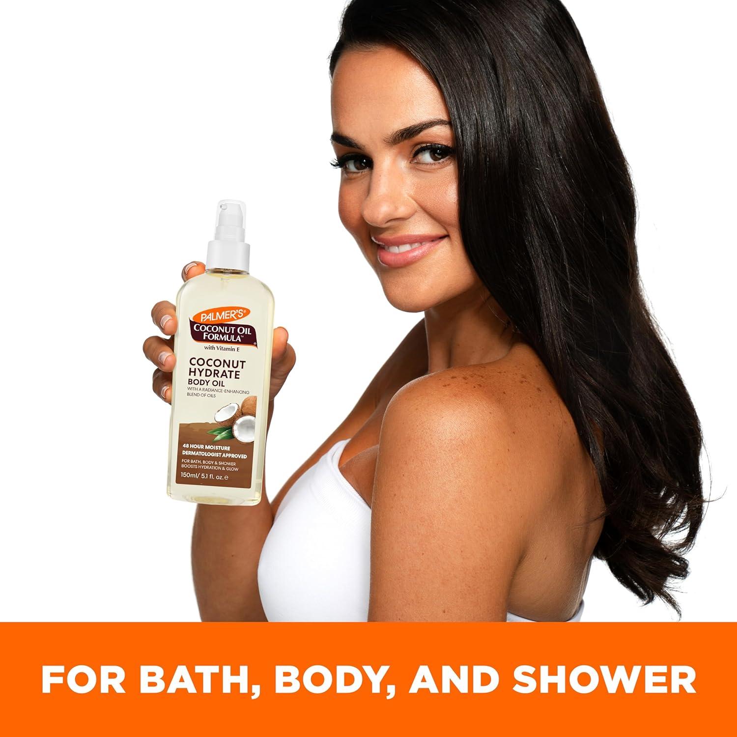 imagePalmers Coconut Oil Formula Body Oil Body Moisturizer with Green Coffee Extract Bath Oil for Dry Skin 85 Ounces Pour Cap51 Fl Oz Pack of 1