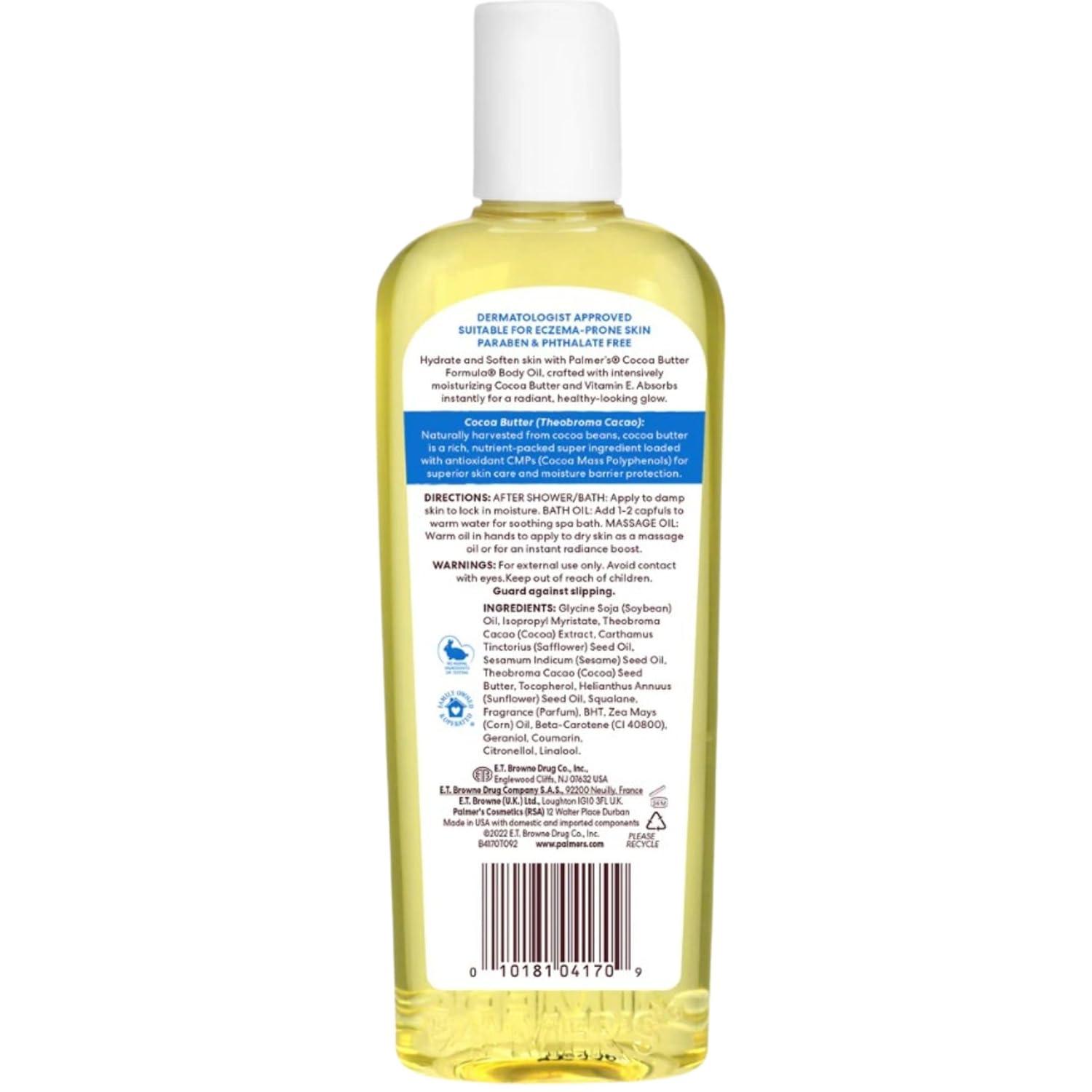 imagePalmers Coconut Oil Formula Body Oil Body Moisturizer with Green Coffee Extract Bath Oil for Dry Skin 85 Ounces Pour Cap85 Fl Oz Pack of 5