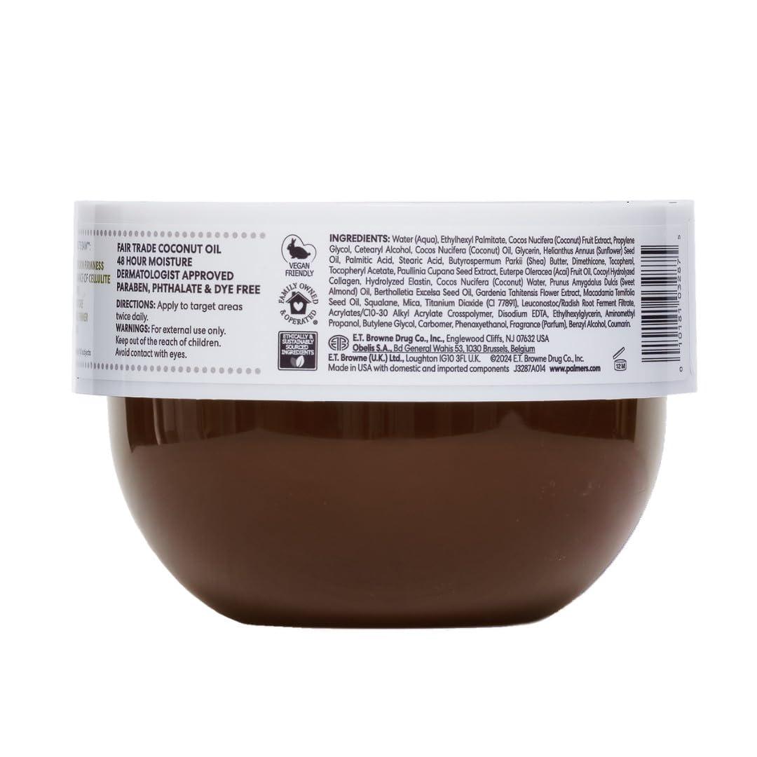 imagePalmers Coconut Oil Formula Brazilian Coco Cream with Vitamin E 88 Fl Oz Whipped Bum Bust amp Body Cream Helps with Skin Tightening amp Firming88 Ounce Pack of 12