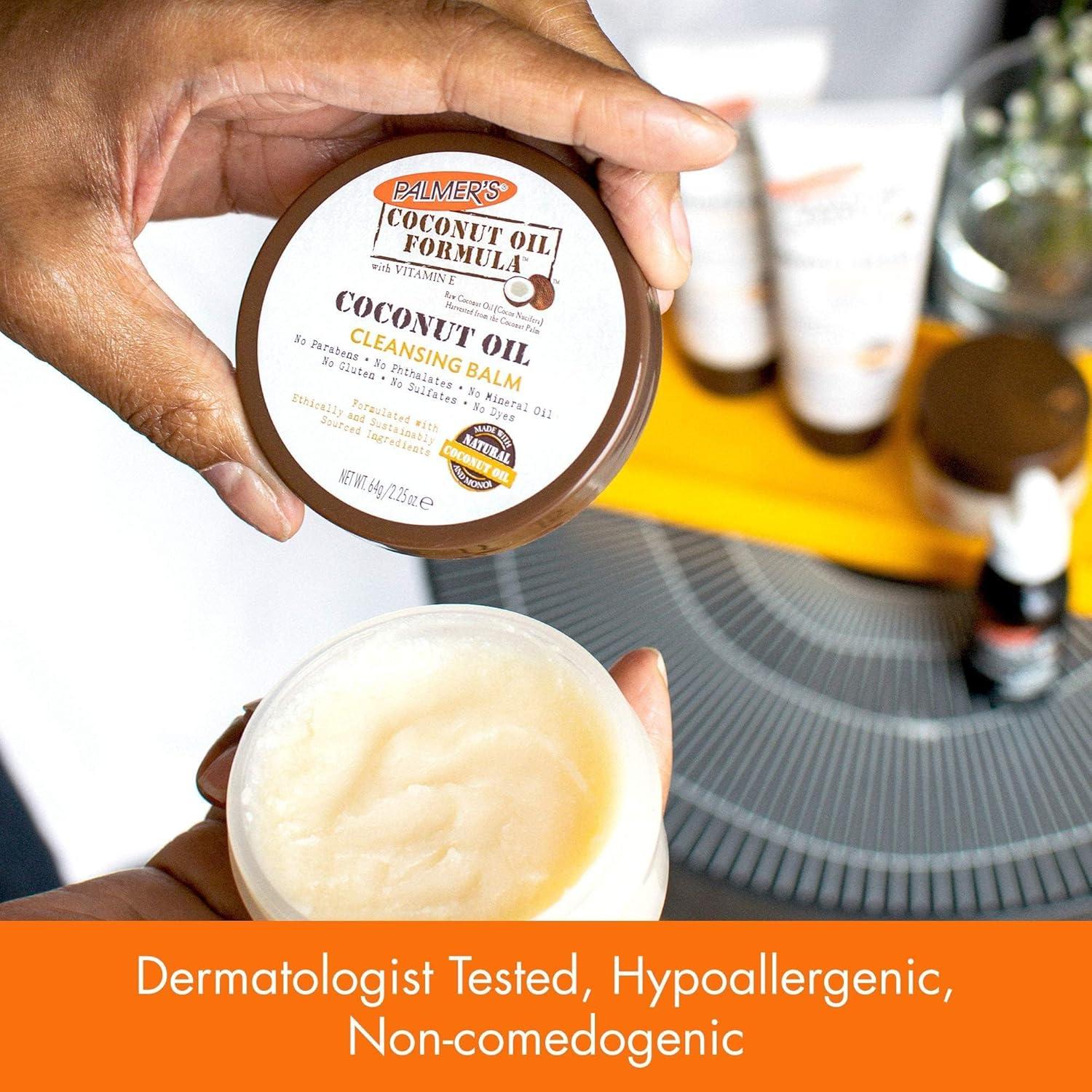 imagePalmers Coconut Oil Formula Coconut Monoi Facial Cleansing Balm and Makeup Remover 225 Ounces225 Ounce Pack of 2