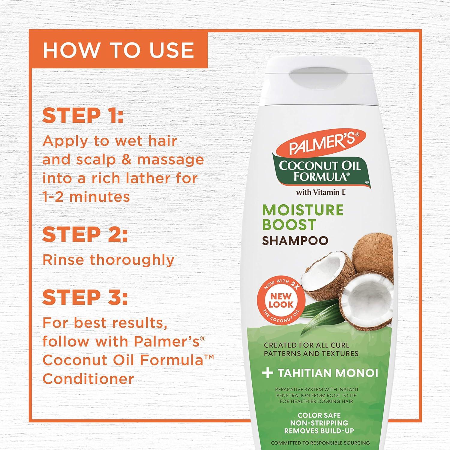 imagePalmers Coconut Oil Formula Conditioning Shampoo 400ml135 Fl Oz Pack of 2