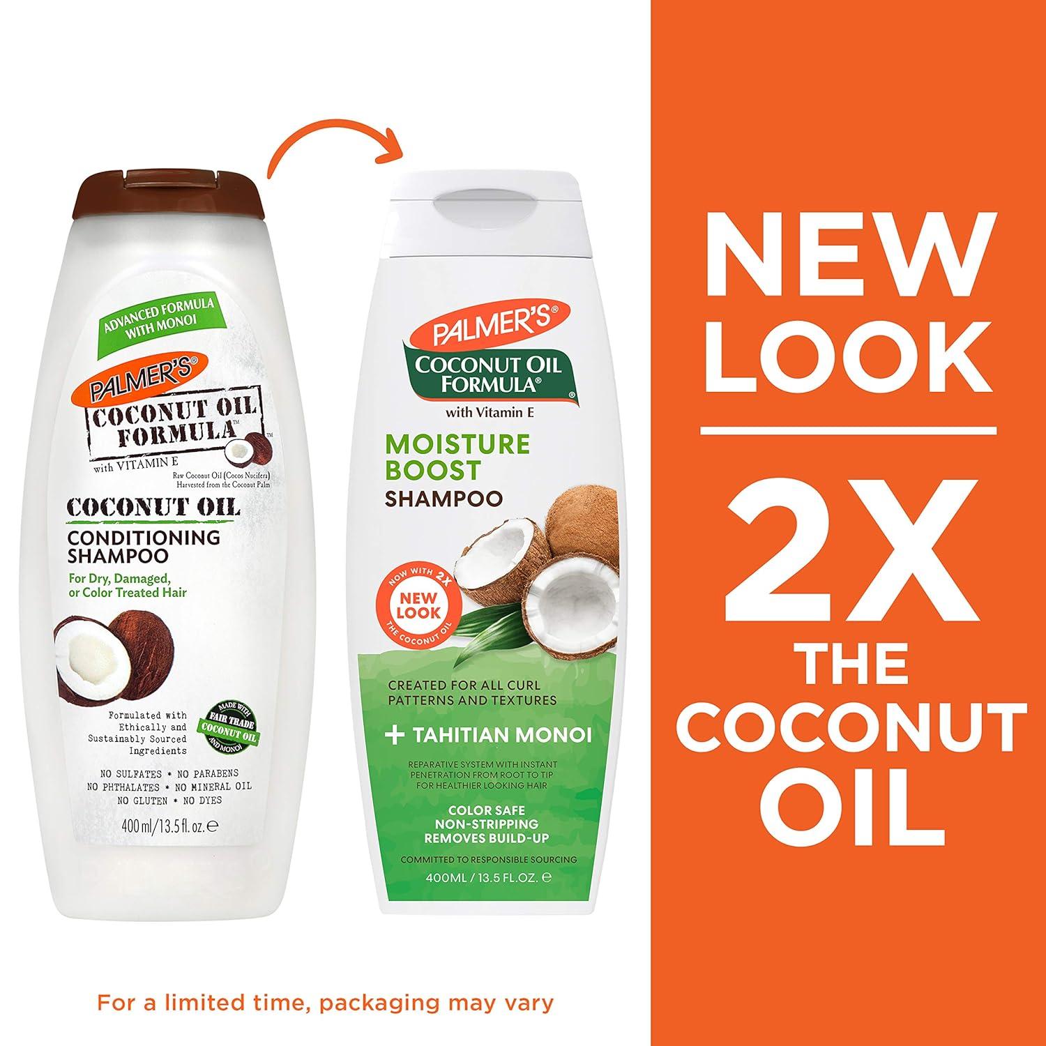 imagePalmers Coconut Oil Formula Conditioning Shampoo 400ml135 Fl Oz Pack of 2