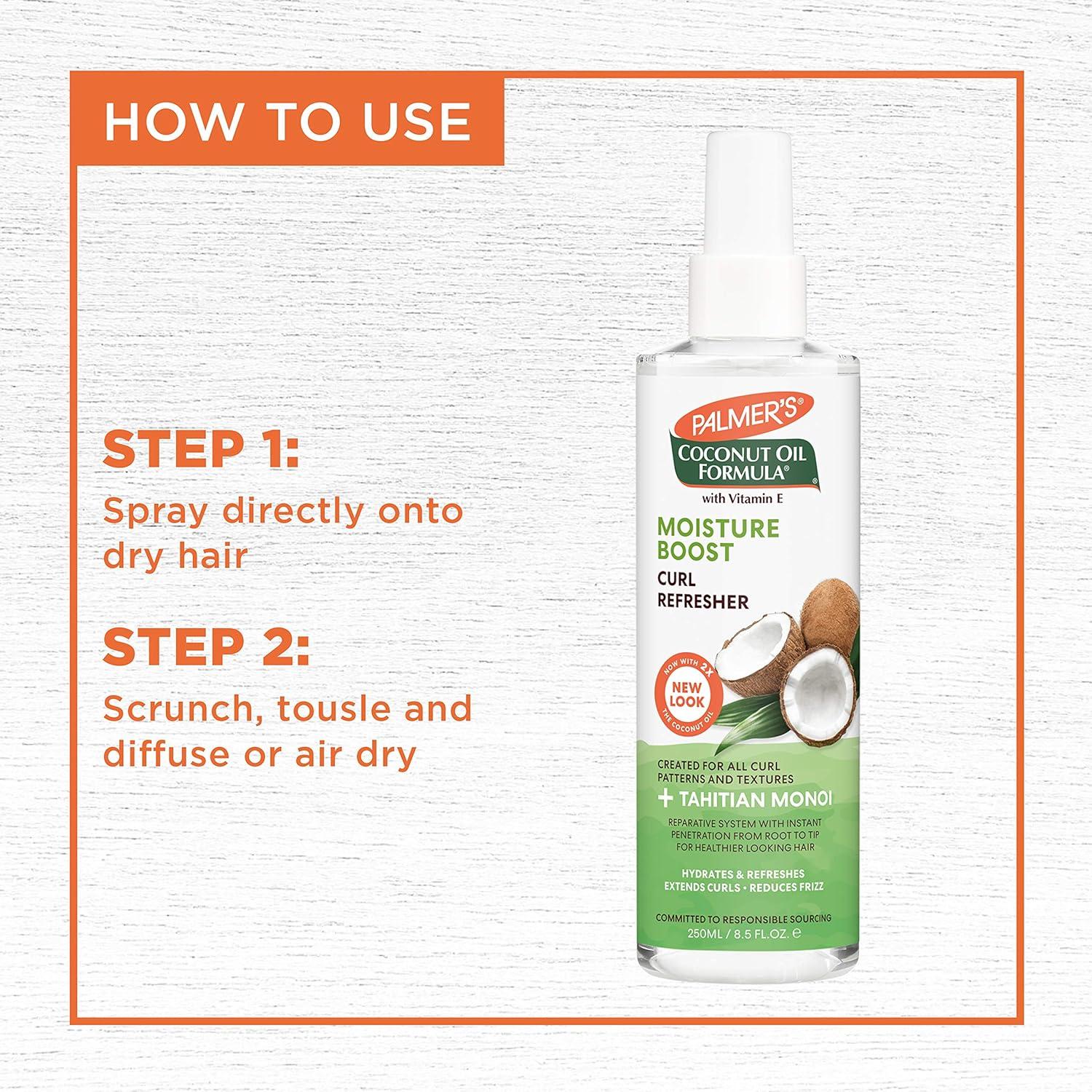 imagePalmers Coconut Oil Formula Moisture Boost Curl Refresher Spray 85 Ounce85 Ounce Pack of 1