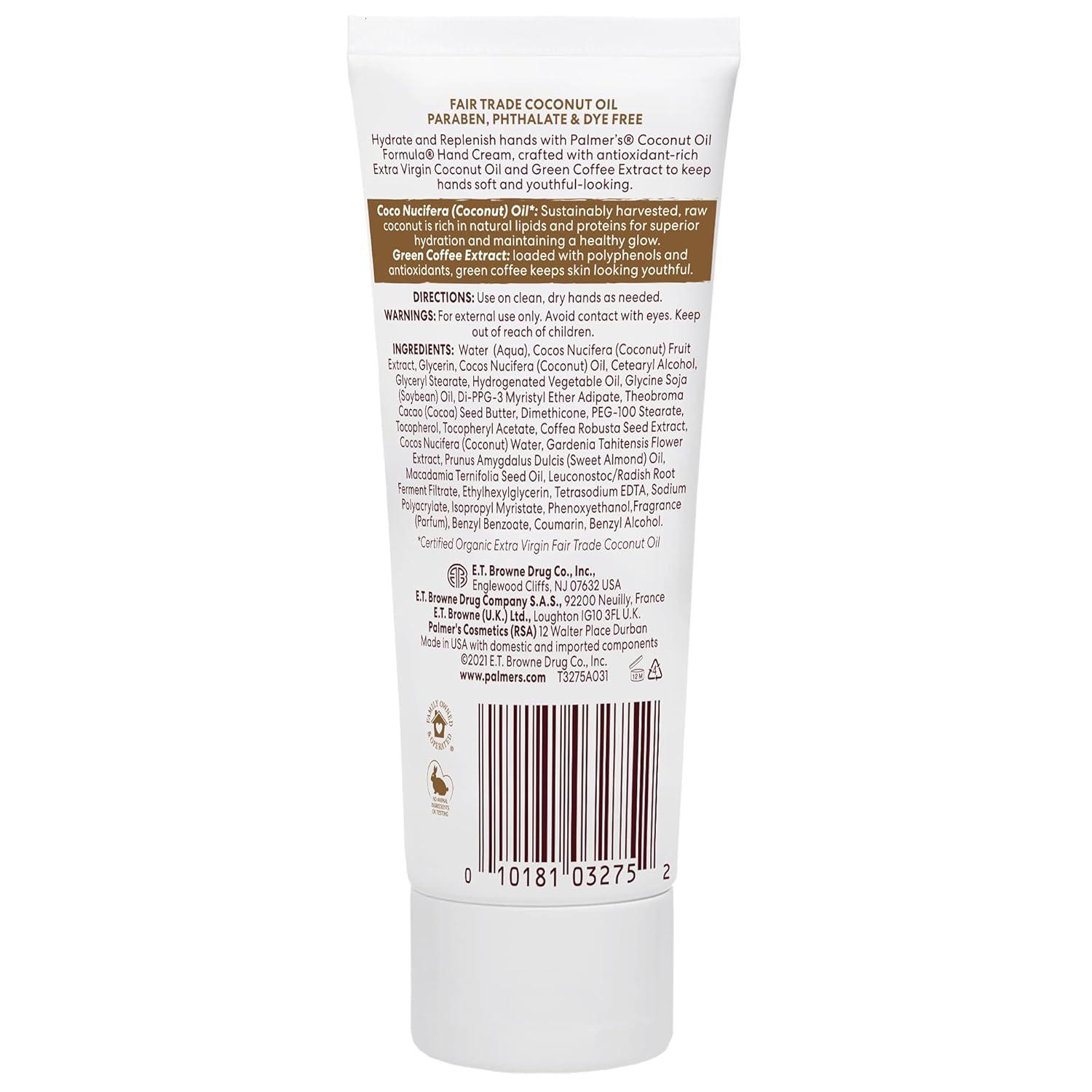 imagePalmers Coconut Oil Formula Moisturizing Hand Cream 34 Ounce34 Fl Oz Pack of 1