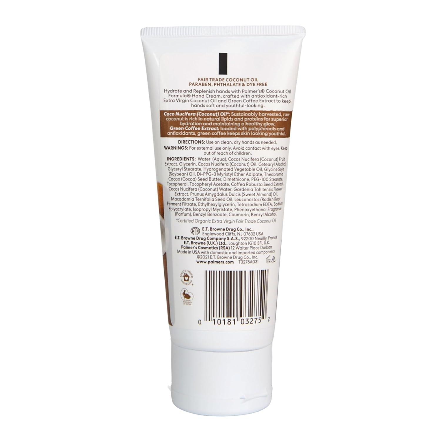 imagePalmers Coconut Oil Formula Moisturizing Hand Cream 34 Ounce34 Fl Oz Pack of 2