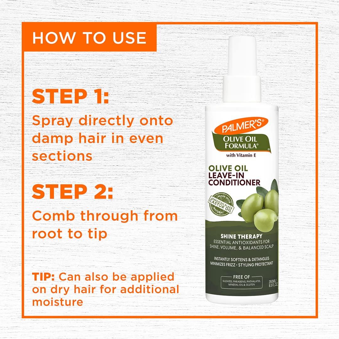 imagePalmers Olive Oil Formula Leave In Conditioner Spray Shine Therapy Instantly Detangle Soften and Smooth Textured and Curly Hair 85 Ounces85 Fl Oz Pack of 1
