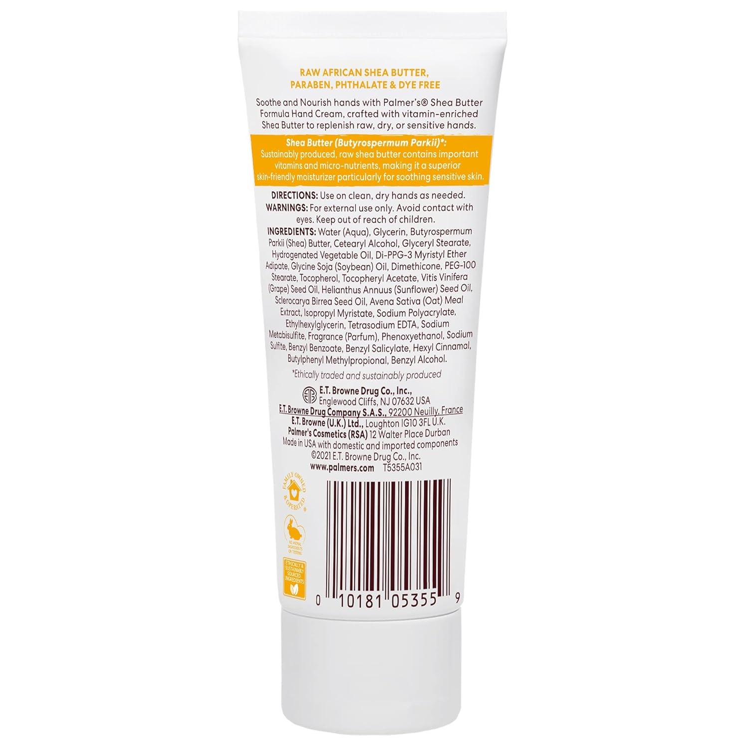 imagePalmers Shea Butter Formula Hand Cream for Dry Cracked Skin Hand Lotion Easter Basket Stuffers Travel Size Hand Moisturizer 34 OunceShea Butter