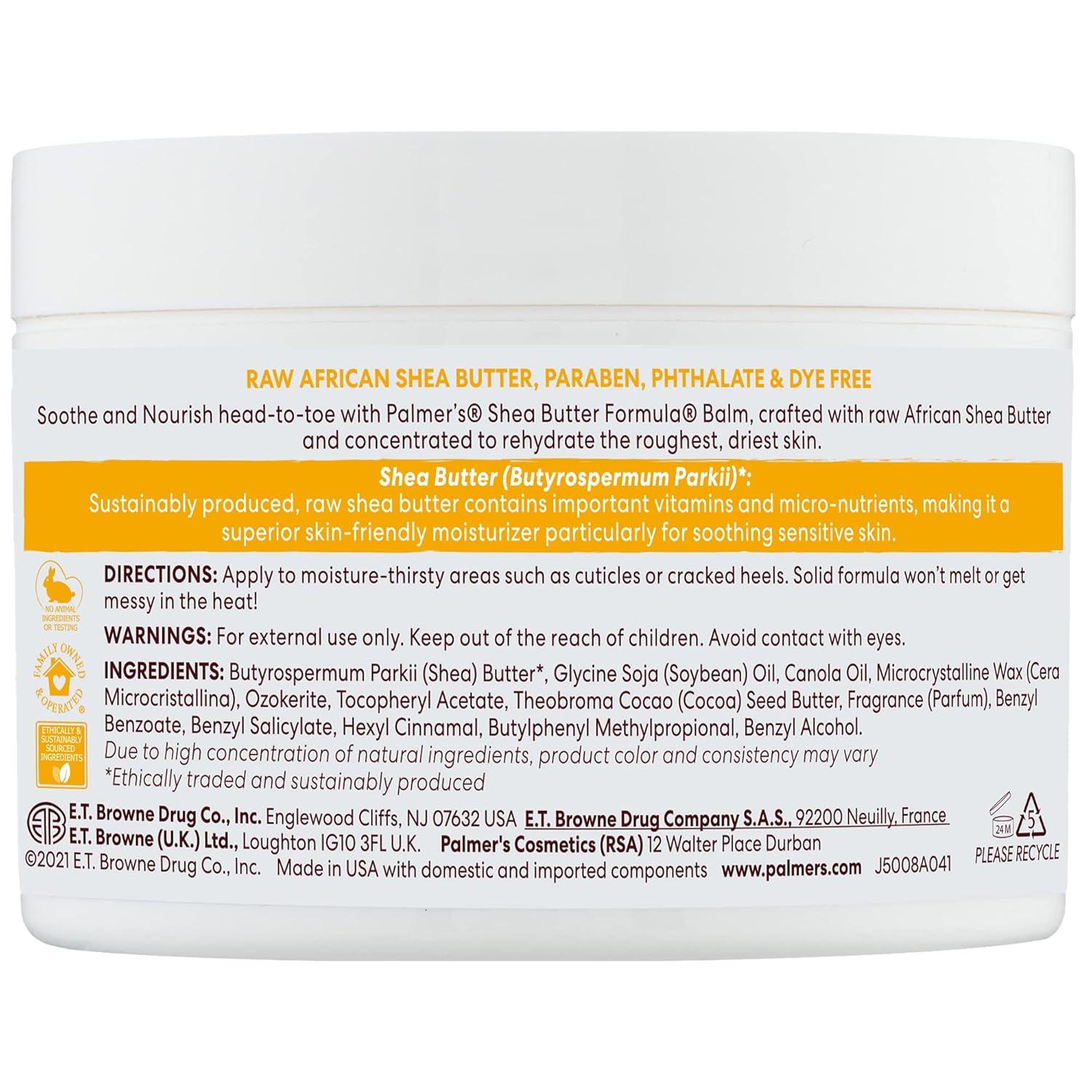 imagePalmers Shea Butter Formula Raw African Shea Butter Balm Nourishing Body Moisturizer for Rough Dry Skin 725 Ounces725 Ounce Pack of 1