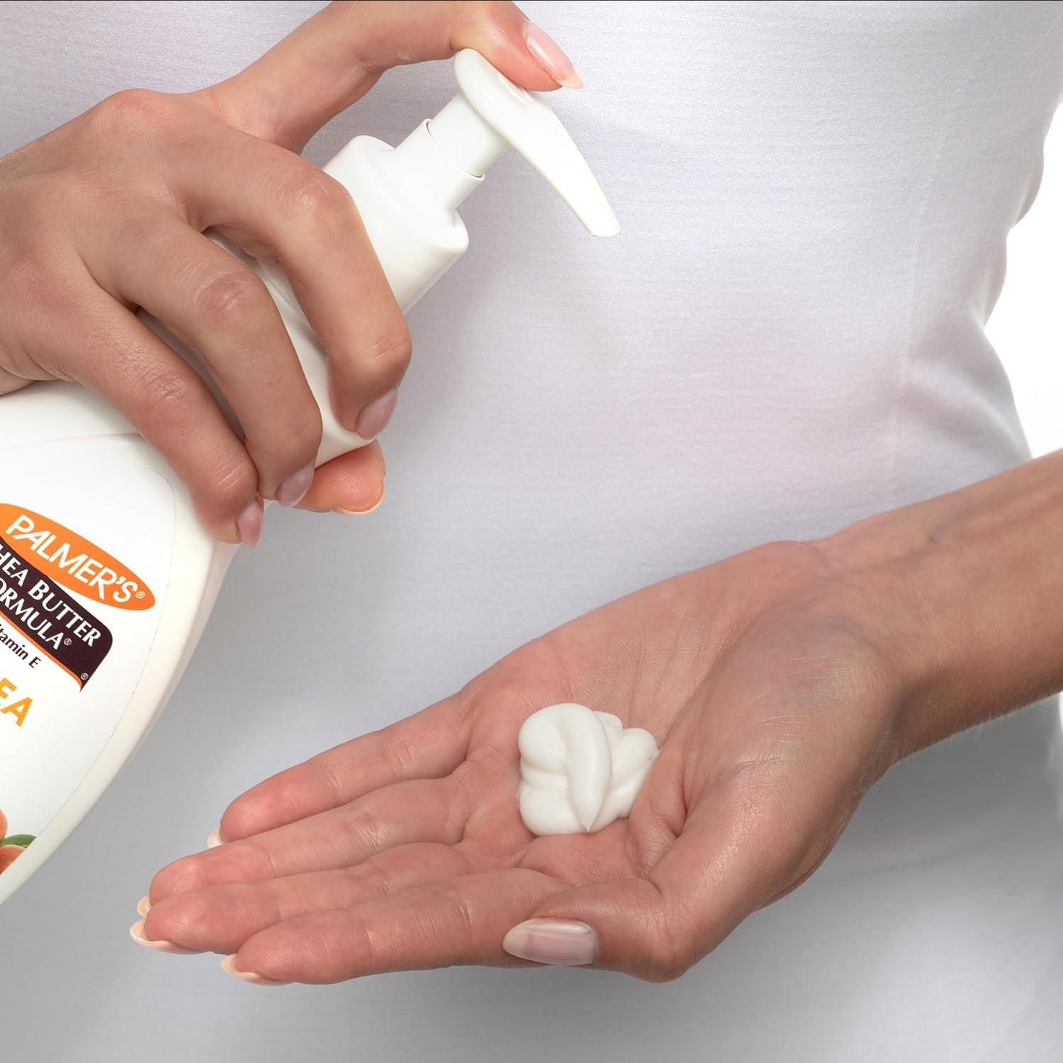 imagePalmers Shea Formula Raw Shea Body Lotion for Dry Skin Hand amp Body Moisturizer Value Size Pump Bottle 338 Ounces Pack of 1135 Fl Oz Pack of 1